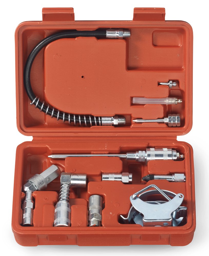 Grease Gun Lubrication Aid Kit Zerk Fittings Lube Attachments Needle