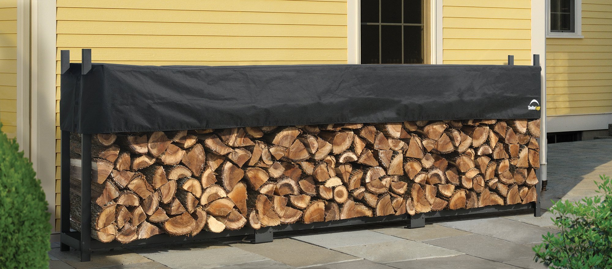 ShelterLogic Ultra Duty Firewood Rack with Cover, 8 ft. 677599904752 eBay