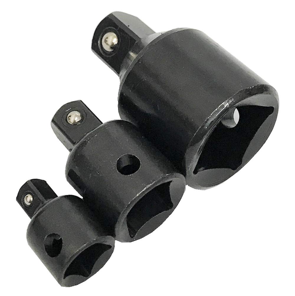 3 Piece Large Air Impact Adapter Reducers 3/8" 3/4" 1/2" TOOLUXE 30203L