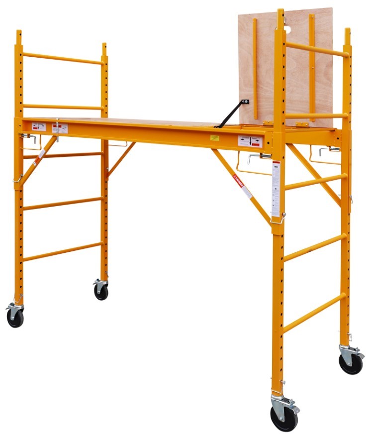 6 Foot Multi Purpose Rolling Scaffolding with Hatch, 1000-LB Capacity ...