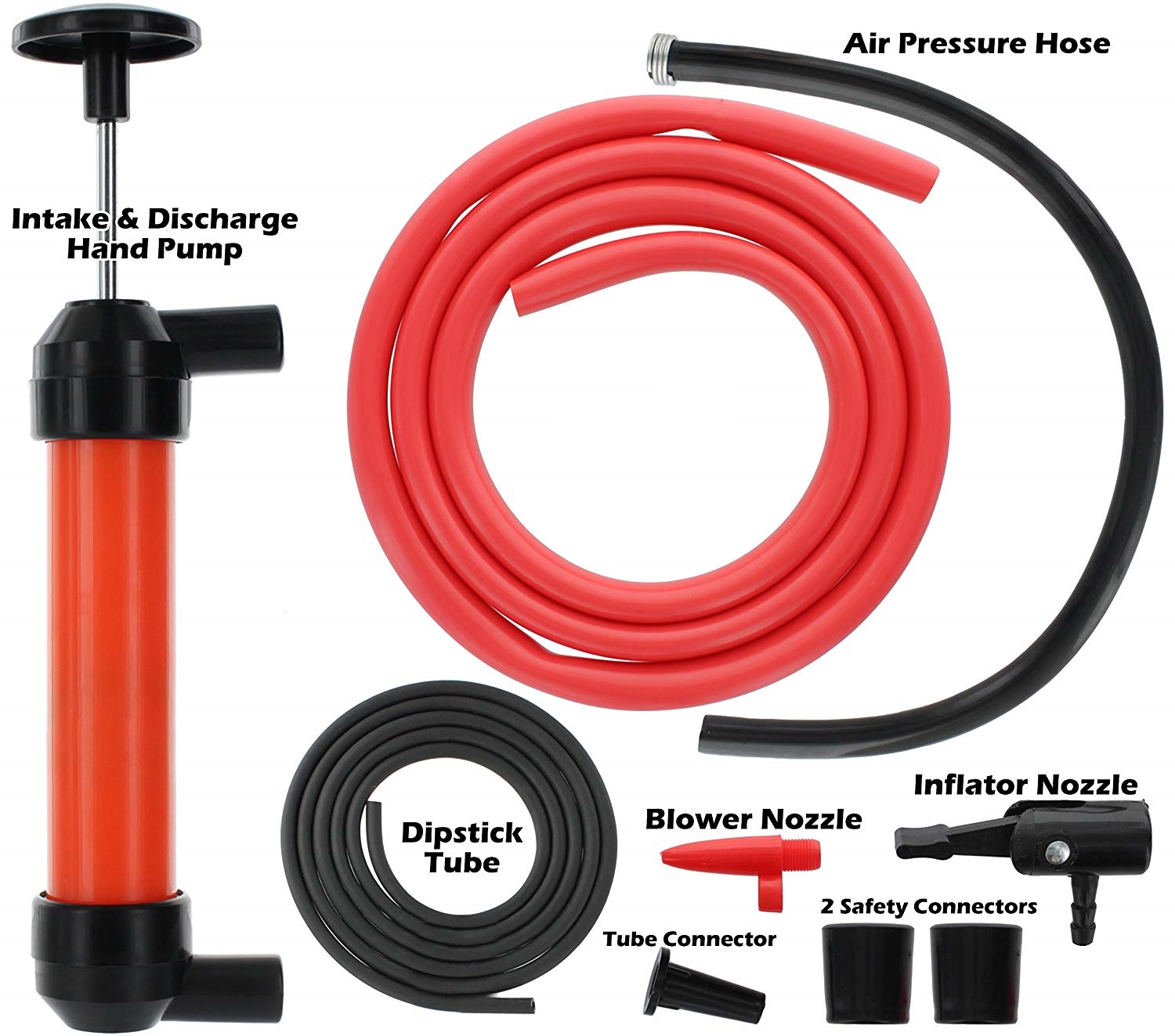 Heavy Duty Multi-Use Siphon Fuel Transfer Pump Kit (for Gas Oil ...