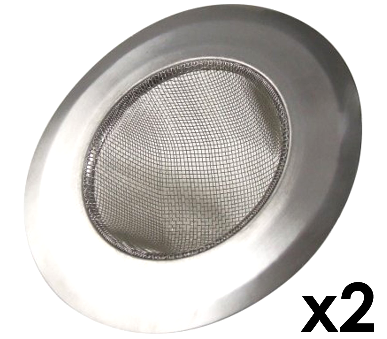 Quantity 2 Heavy Duty Mesh Sink Strainers for Kitchen Bathroom & Tub