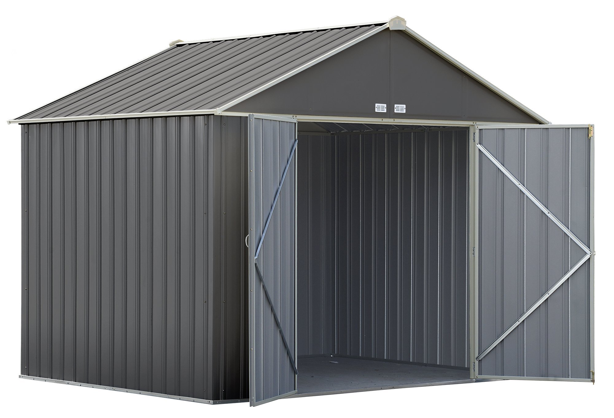 arrow ezee shed extra high gable steel storage shed