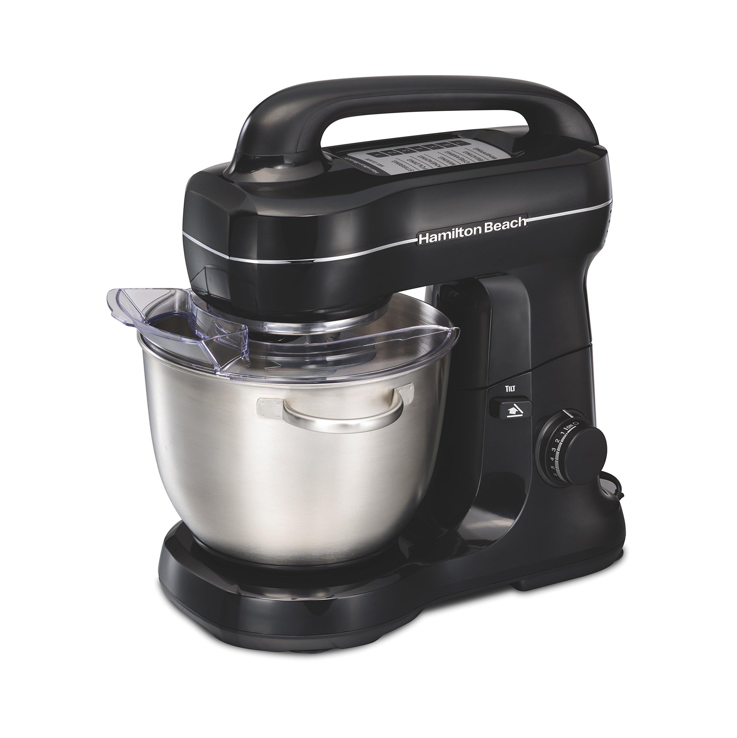 Hamilton Beach 63391 Stand Mixer, 7 Speeds with Attachments, 4 Quart