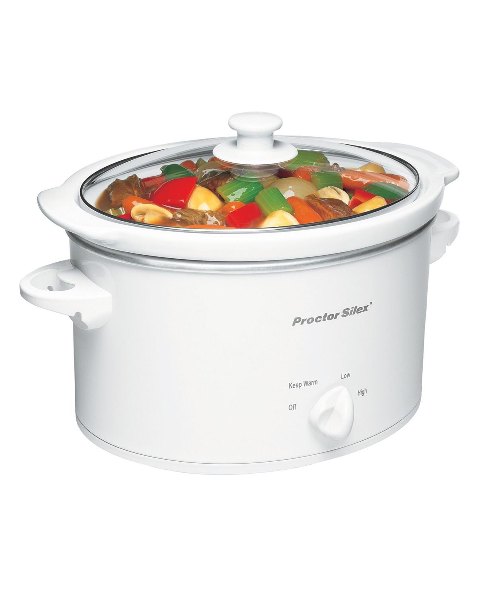 Proctor Silex 33275Y 33275 Oval Slow Cooker, 3 quart, White eBay