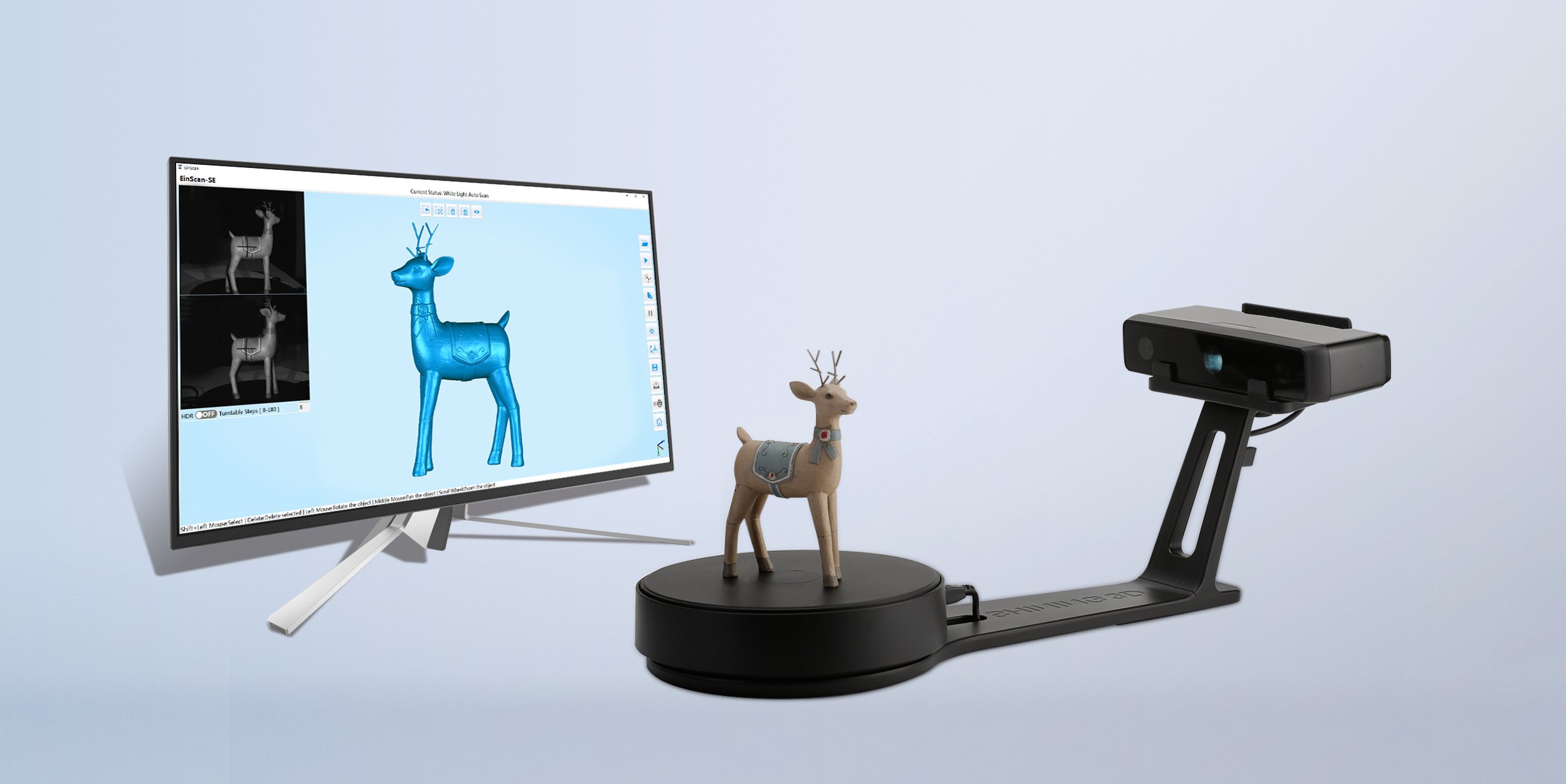SHINING 3D EinScan SE Desktop 3D Scanner DualMode Fixed and Auto