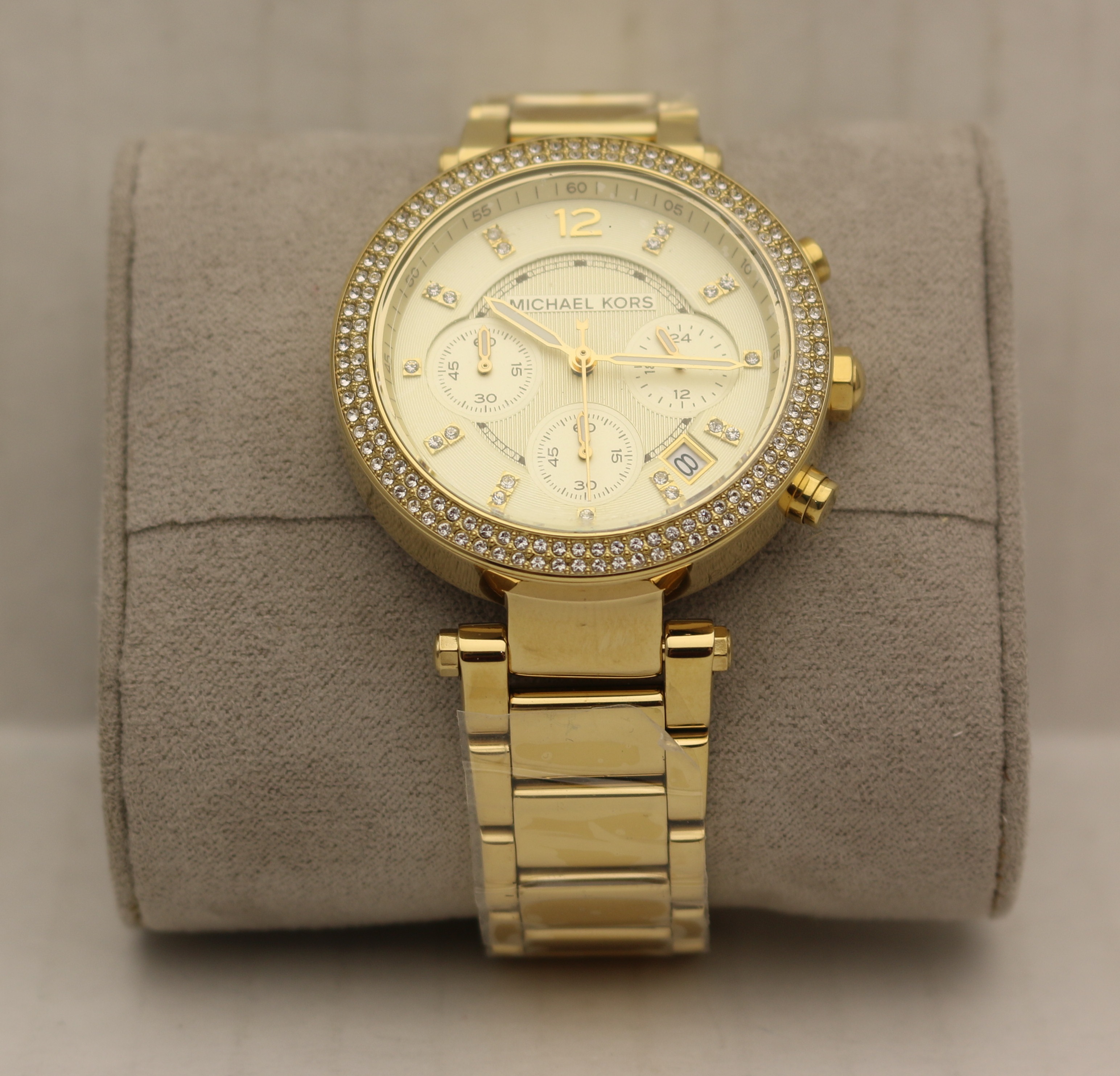 AUTHENTIC Michael Kors Women's MK5354 Parker Gold-Tone Watch ...