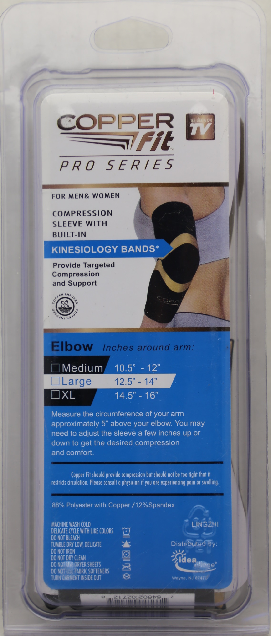 Copper Fit Pro Series Performance Compression Elbow Sleeve Large eBay