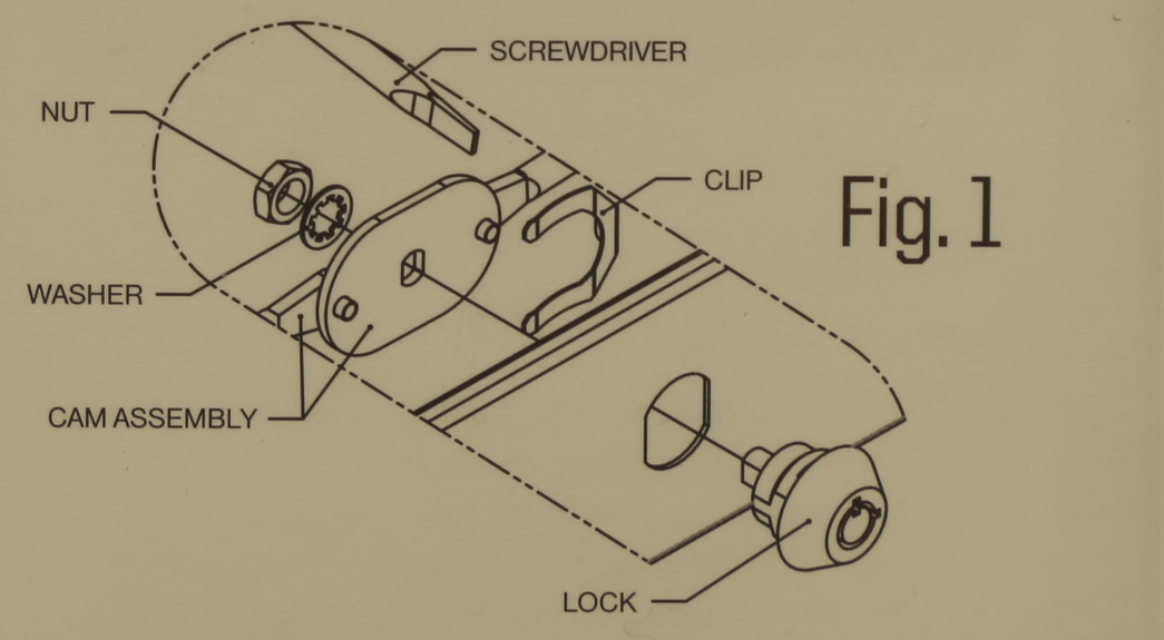 Craftsman Premium Tubular Lock Set for HeavyDuty Toolbox (2 Keys