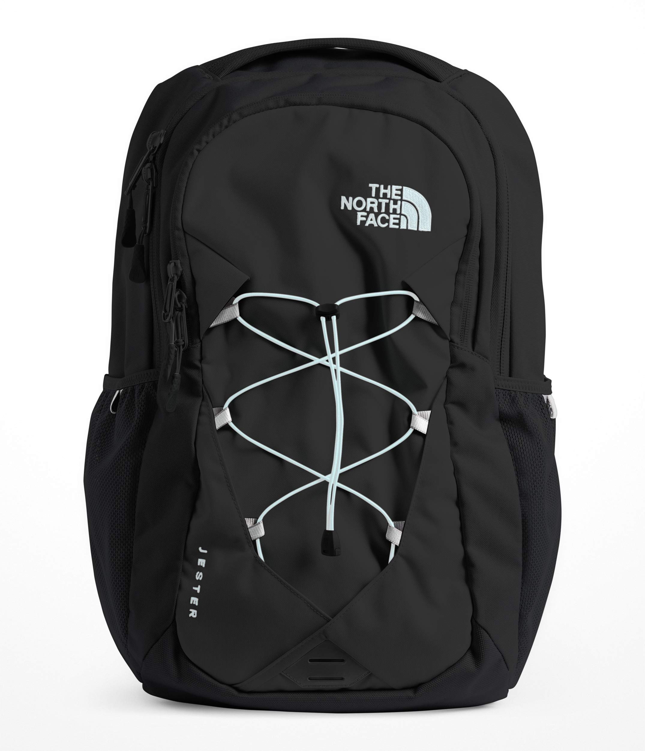 north face backpack black and blue