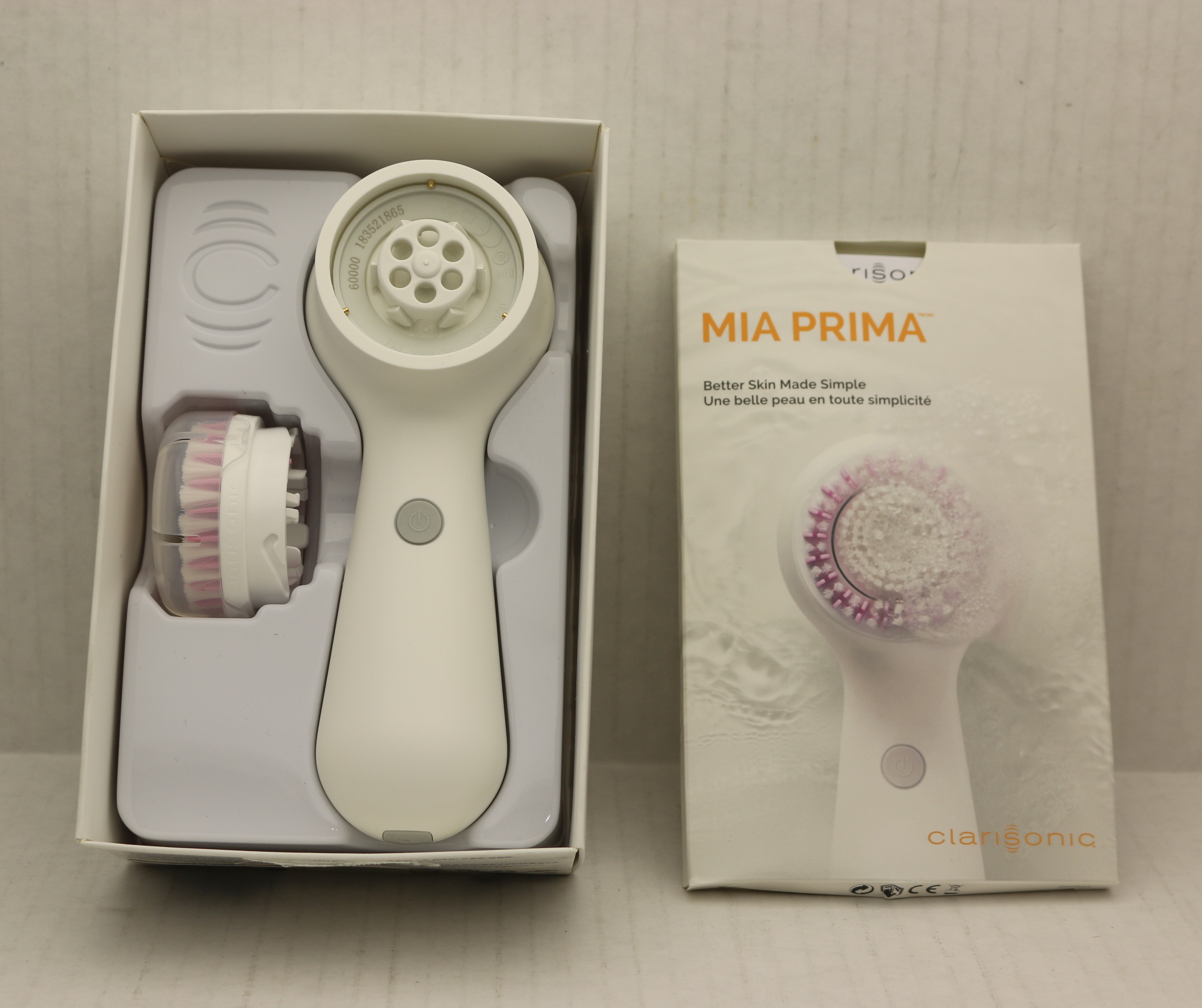 Clarisonic Mia Prima 1-speed Rechargeable Sonic Facial Cleansing Brush 