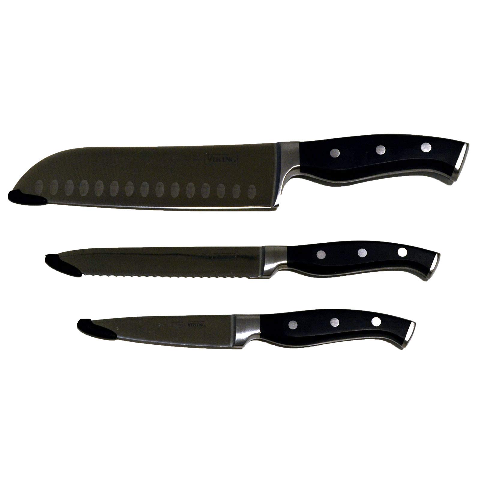 Viking 15Piece Knife Set With Acacia Wood Block eBay