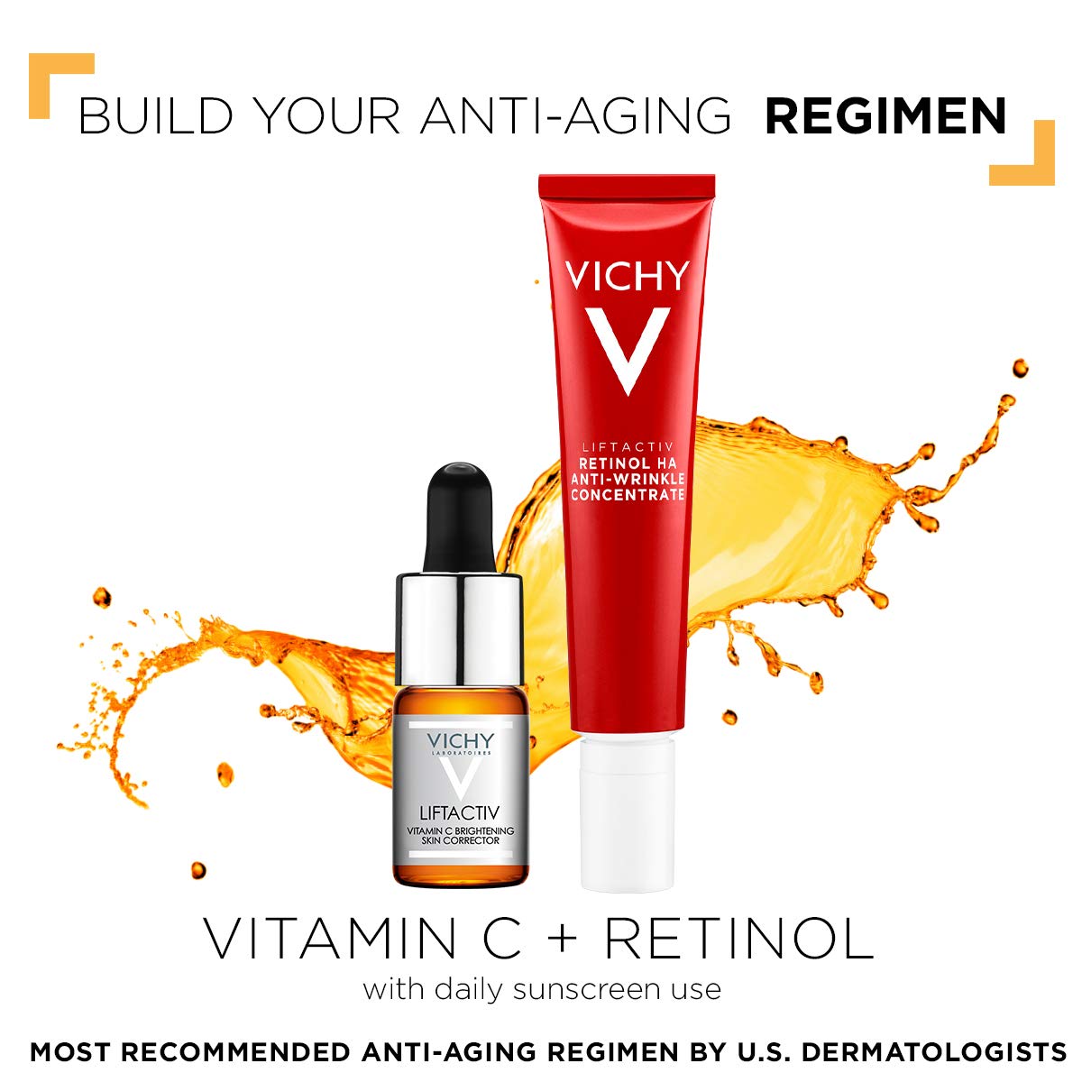 Vichy LiftActiv Vitamin C Serum and Brightening Skin Corrector, Anti