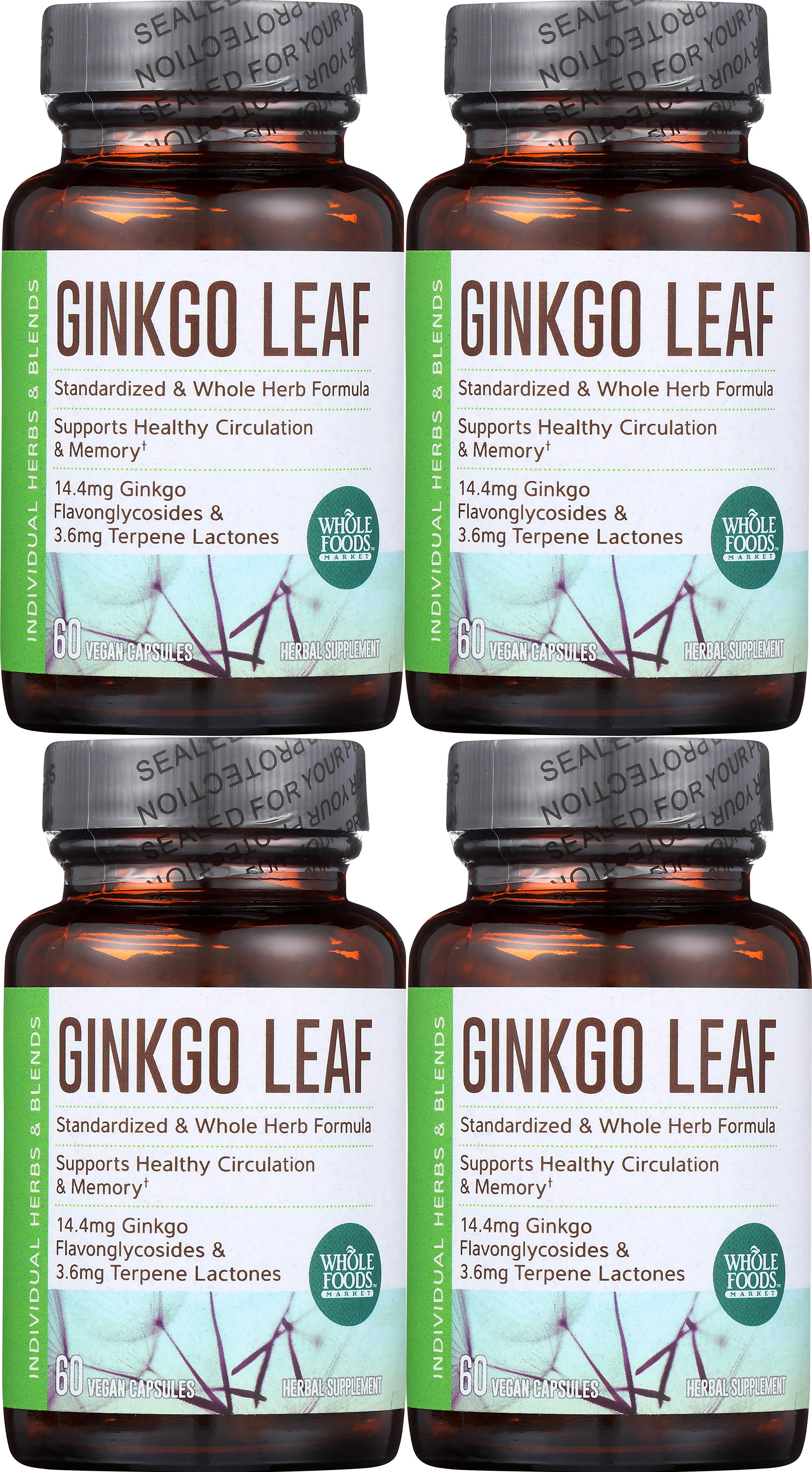 Whole Foods Market, Gingko Leaf 460mg, 240 ct Vegan Capsules 99482455477 eBay