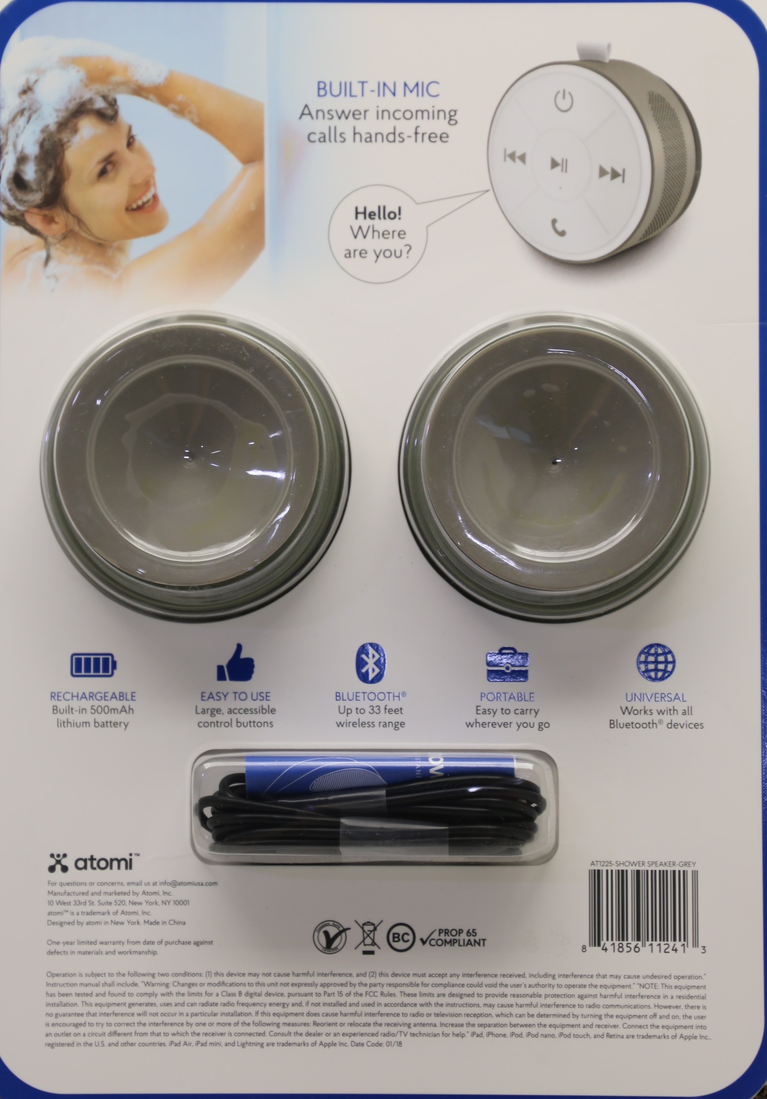 Atomi Shower Speaker Pairing