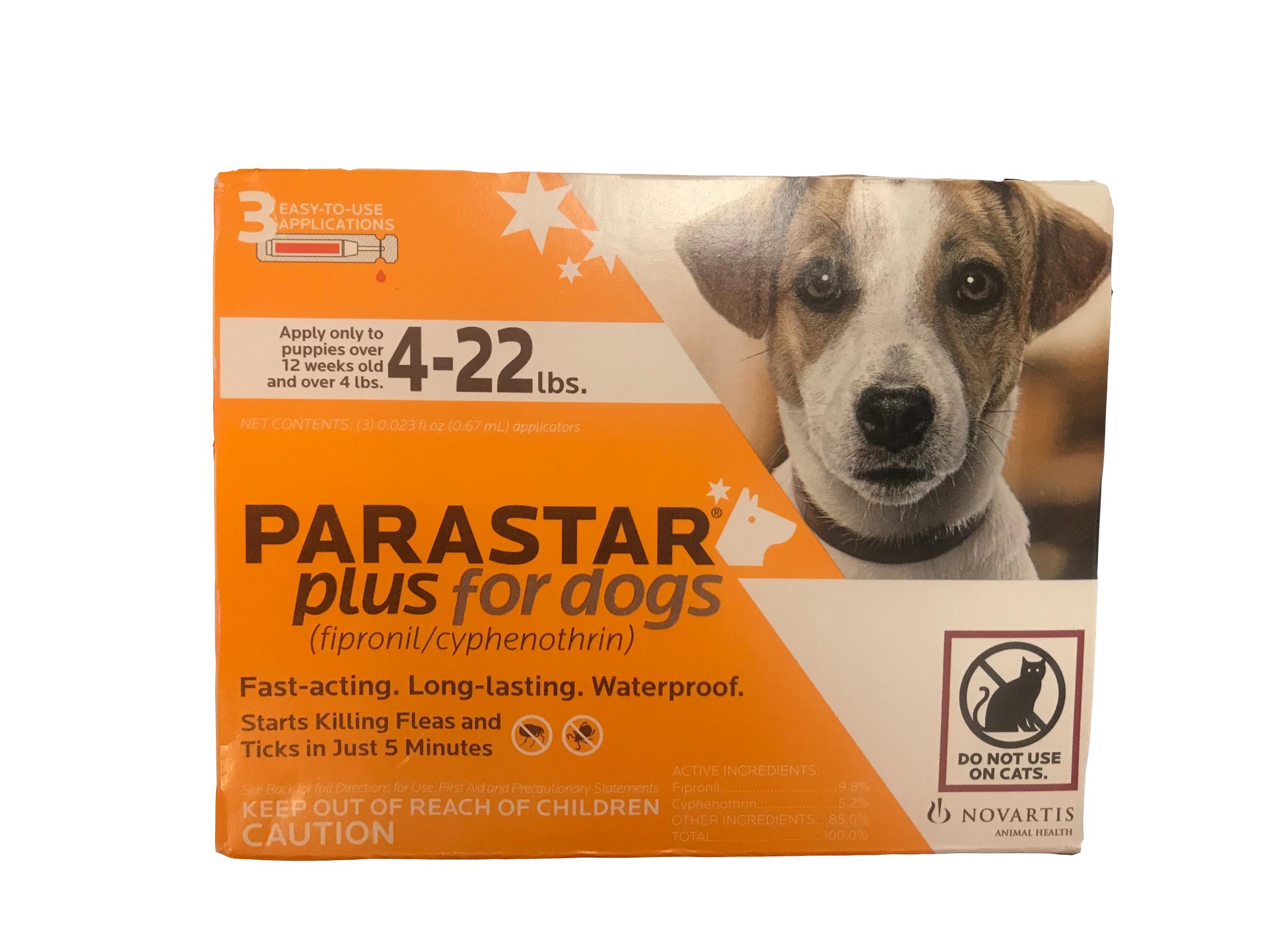 Parastar Plus for Dogs [4-22 lbs] (3 count) 716688090874 | eBay