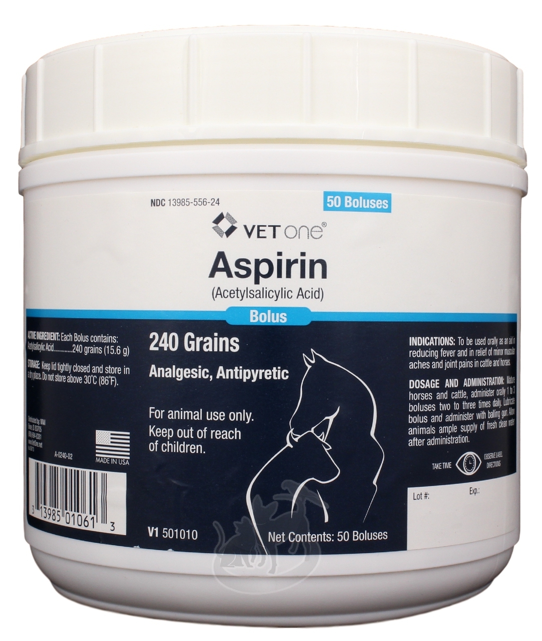 Aspirin 240 G boluses für Pferde & Rinder (50 Count) eBay