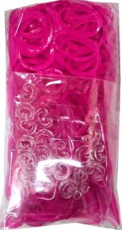 ~Brand New~ Rainbow Loom Rose Jelly Rubber Bands Refill C-clips Twistz Bandz