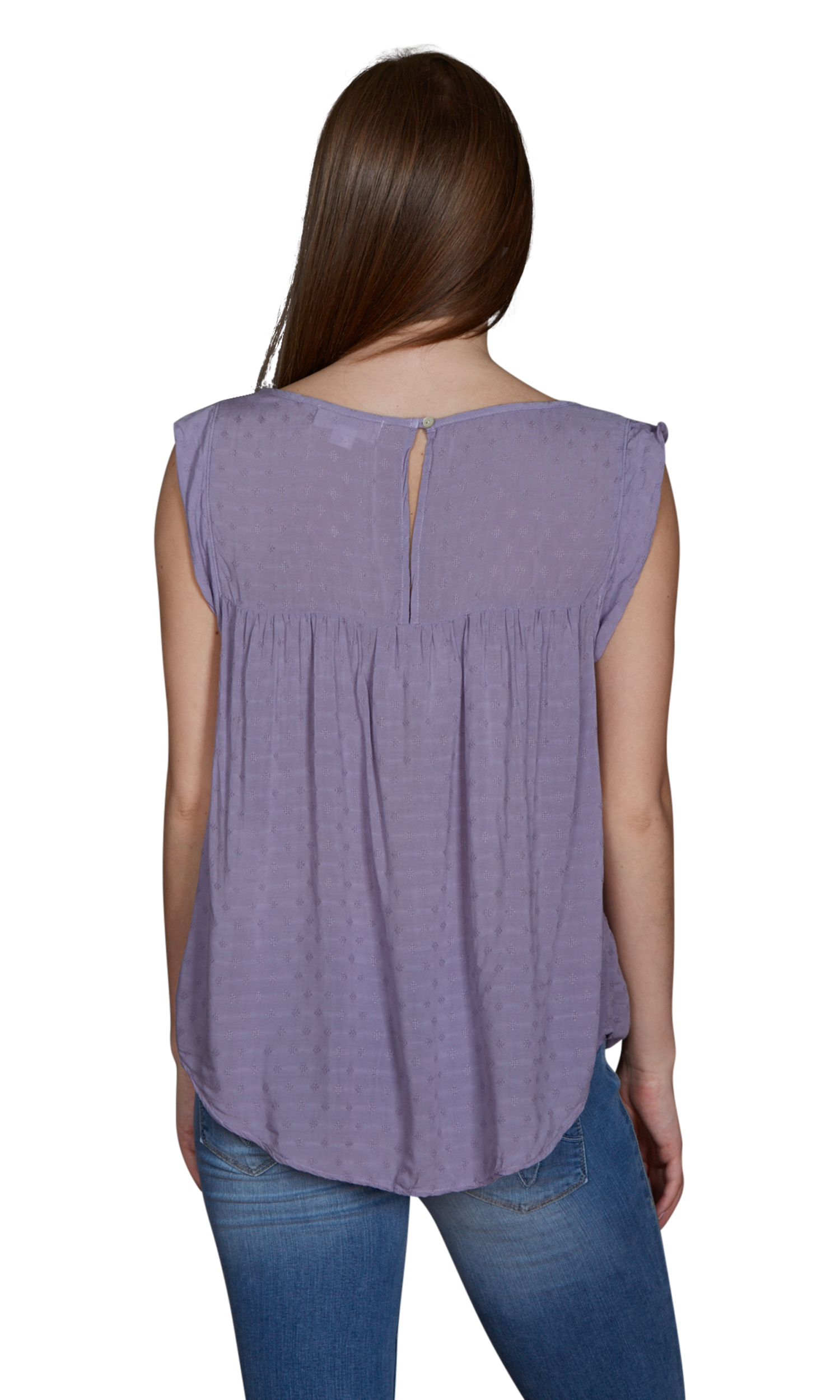 Velvet by Graham & Spencer Anatasia Dobby Challis Top - Picture 3 of 7