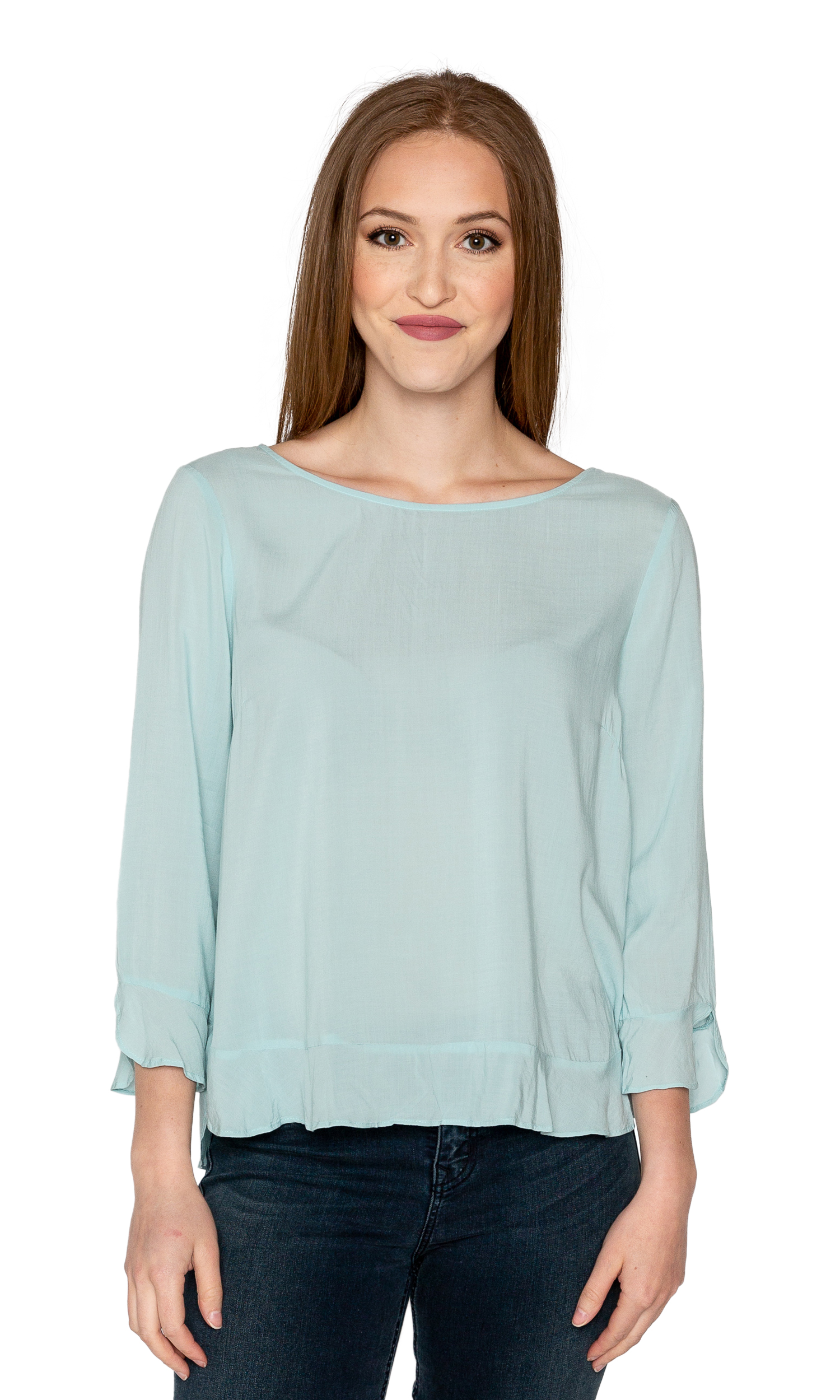 Velvet by Graham & Spencer Mira Ruffle Challis Top - Picture 4 of 5