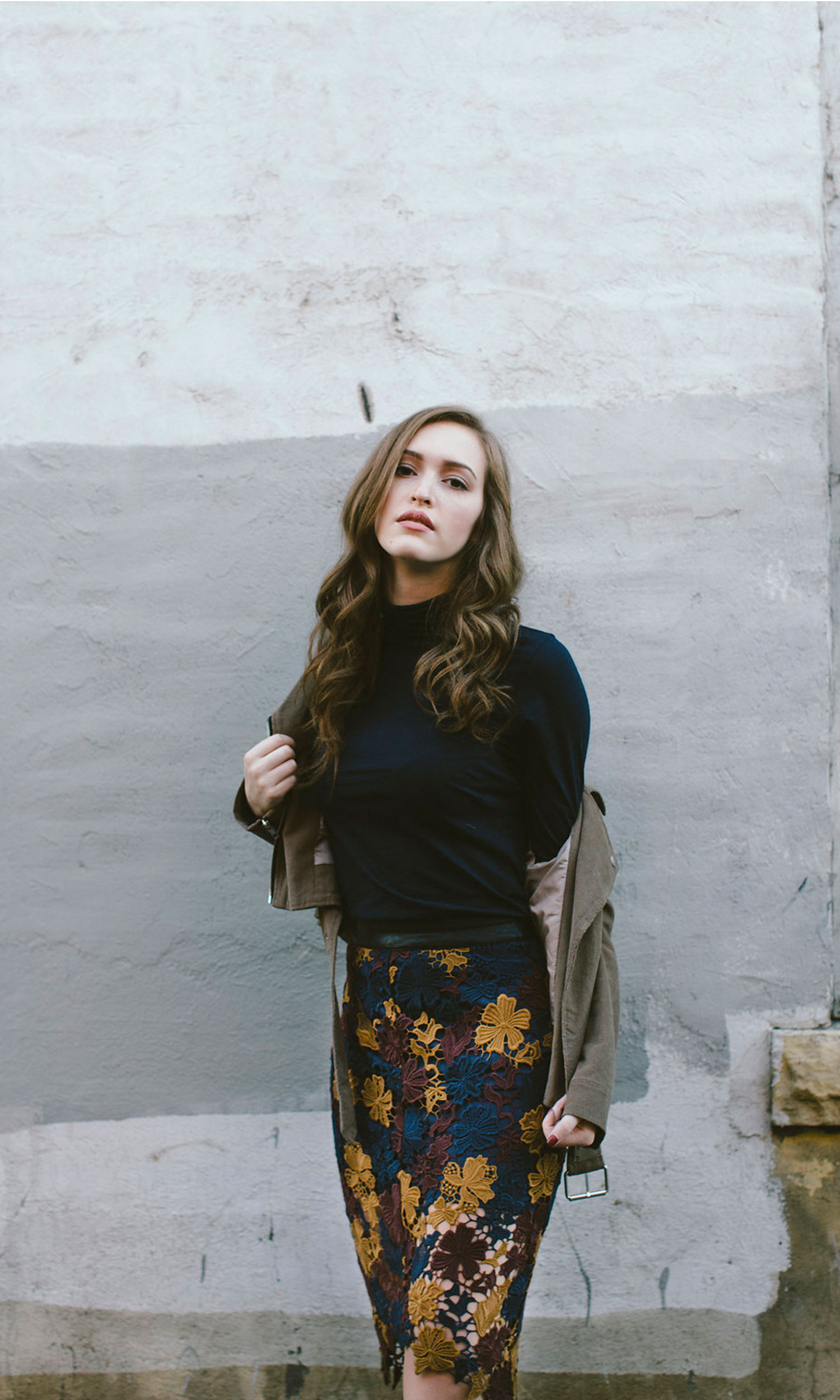 ASTR Betty Floral Lace Skirt - Picture 8 of 8