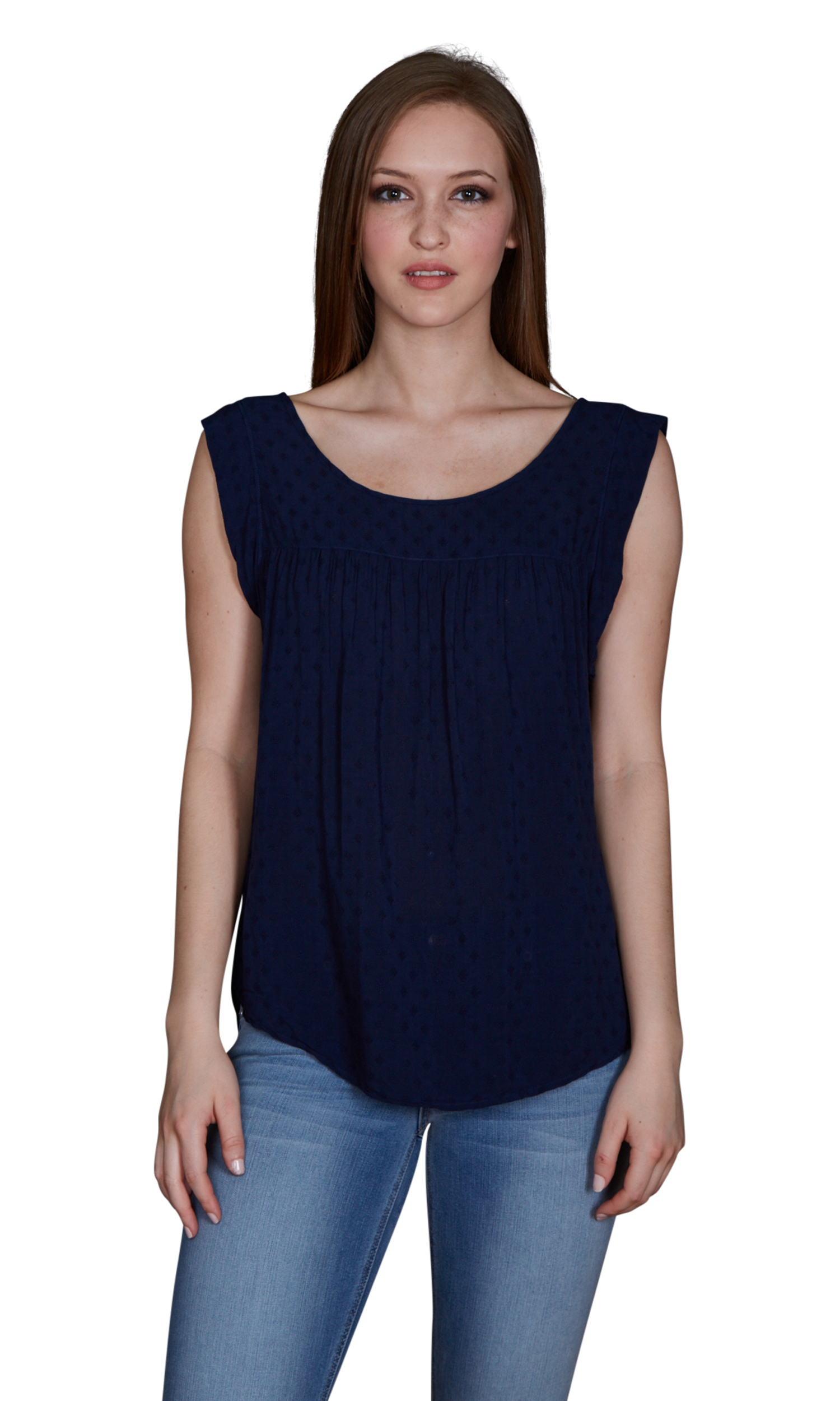 Velvet by Graham & Spencer Anatasia Dobby Challis Top - Picture 4 of 7