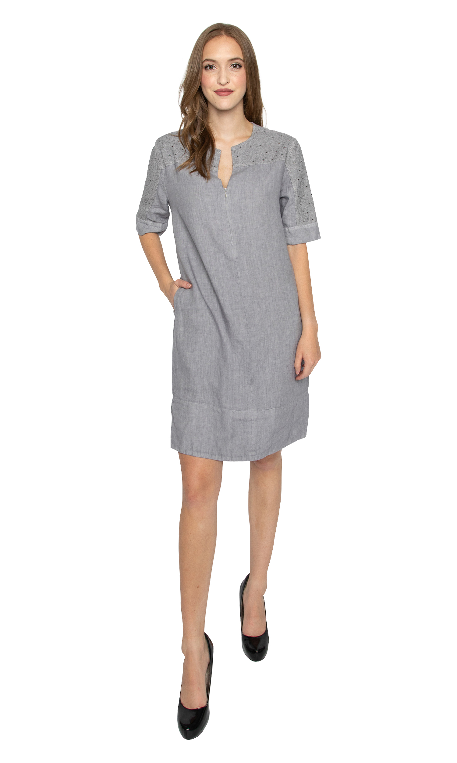 white christmas dresses Natural Linen Dress | Made in USA