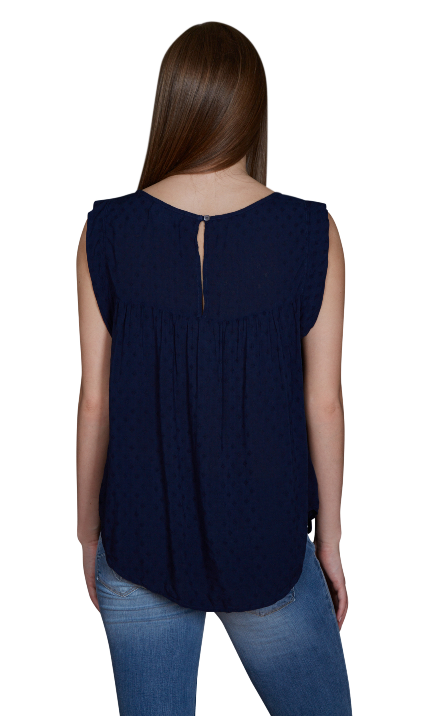 Velvet by Graham & Spencer Anatasia Dobby Challis Top - Picture 5 of 7