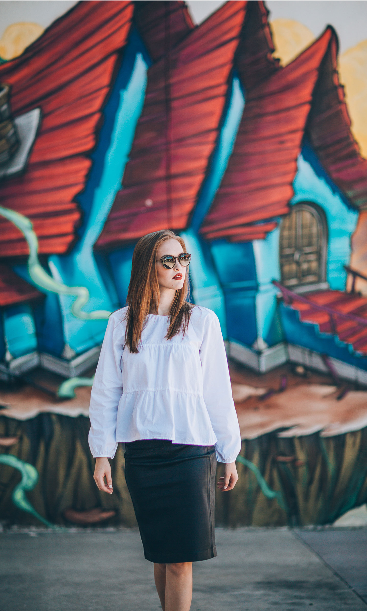 Velvet by Graham & Spencer Blaine Crispy Poplin Ruffle Top - Picture 8 of 9