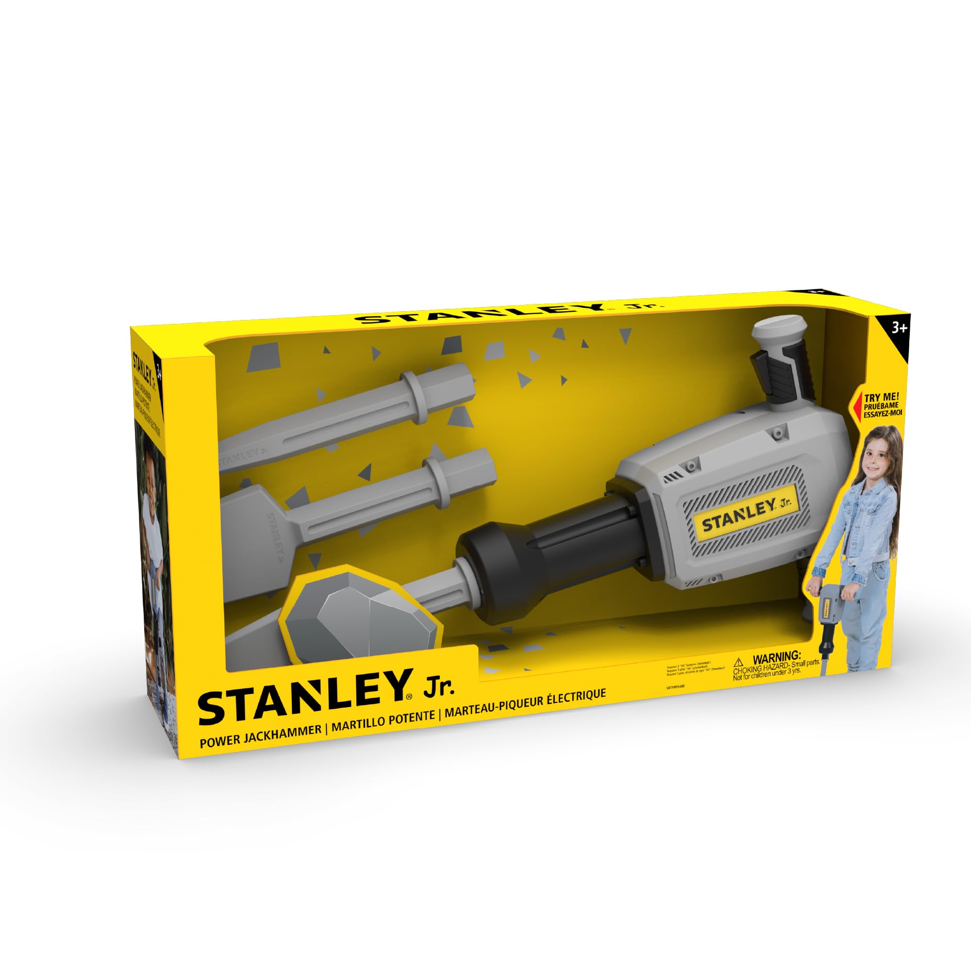 Stanley Jr. Battery-Operated Toy Jackhammer – Realistic