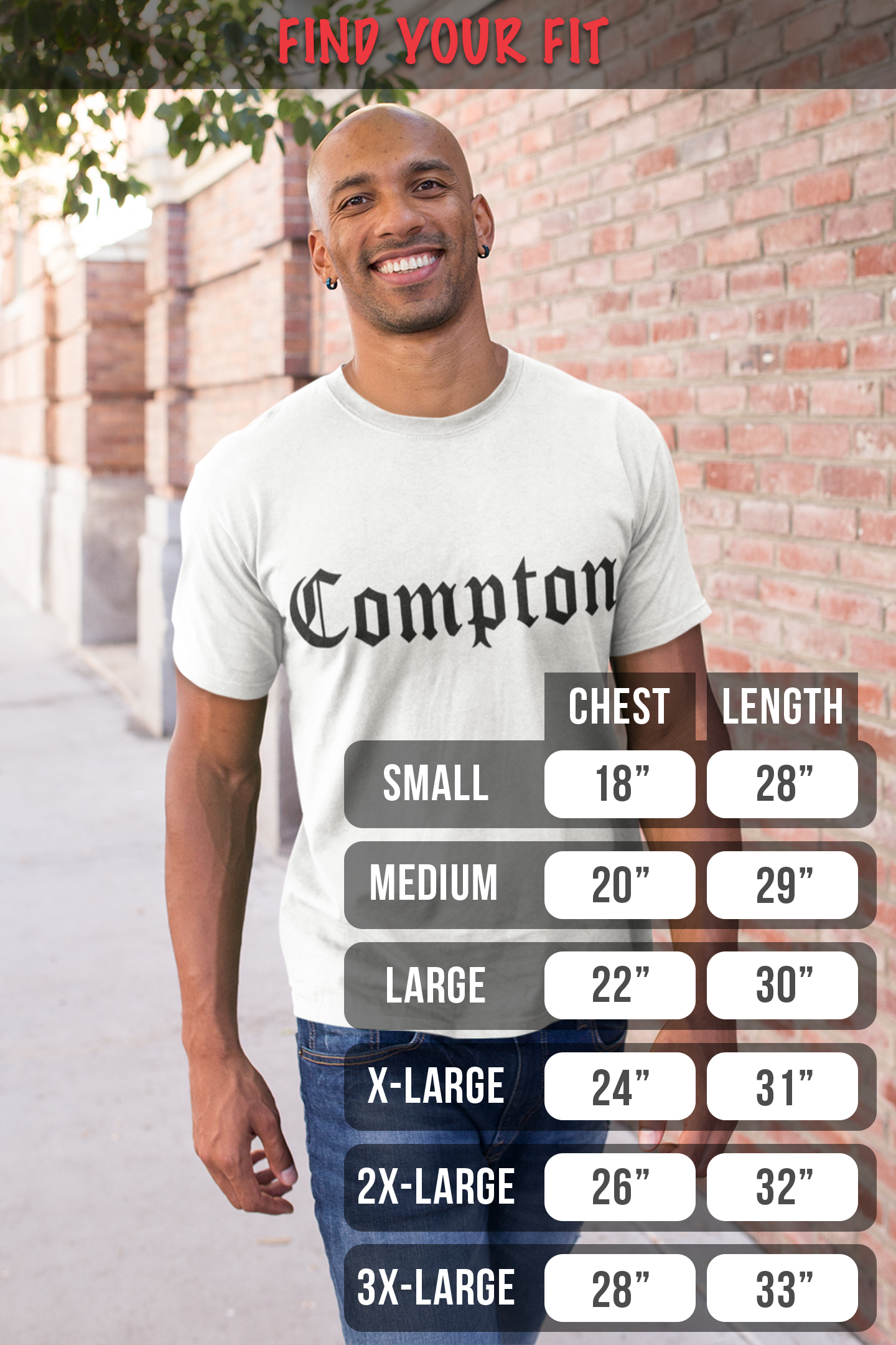 ShirtBANC City of Compton California Mens Shirt, Cali True West, S-3XL