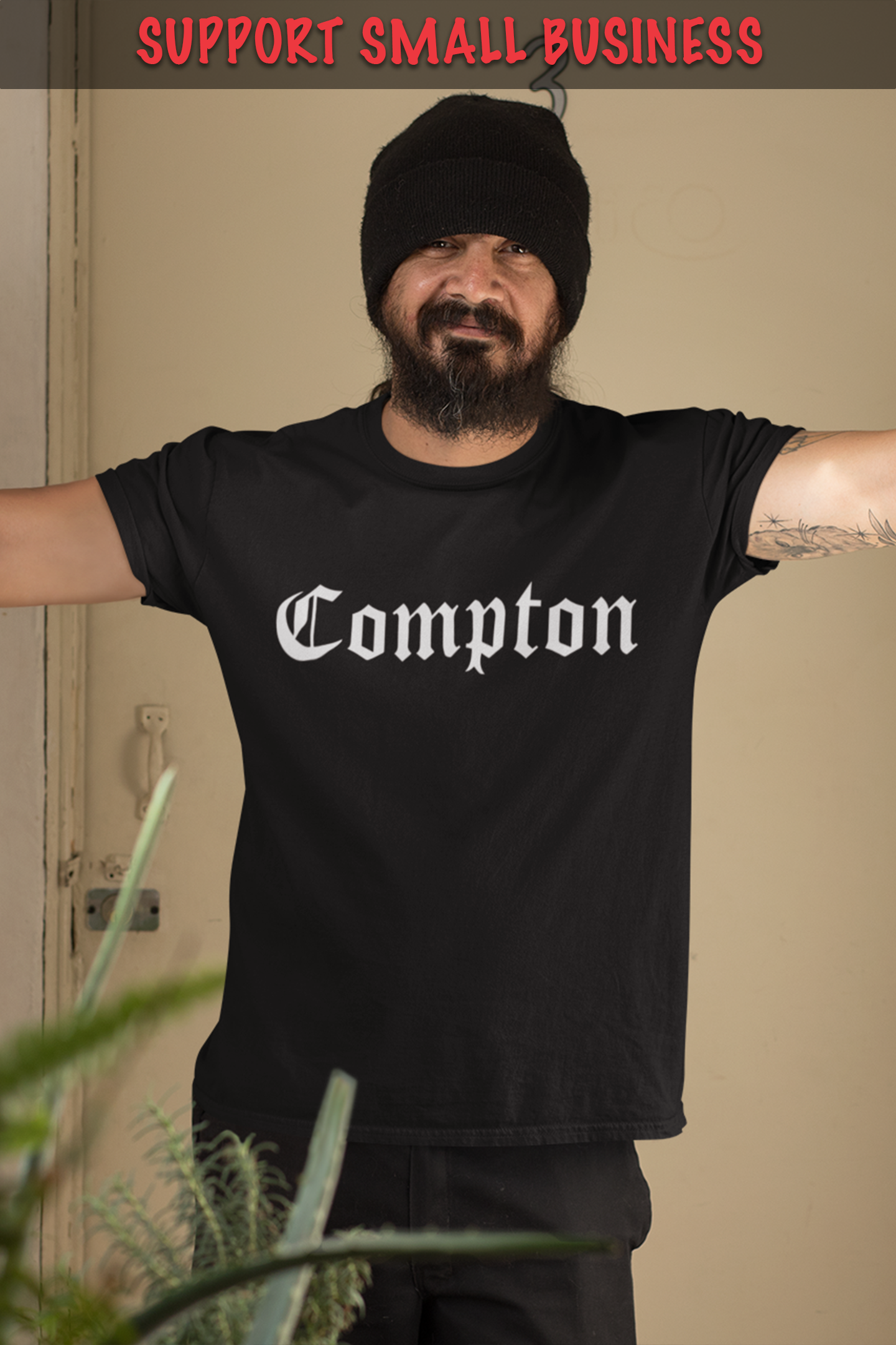 ShirtBANC City of Compton California Mens Shirt, Cali True West, S-3XL