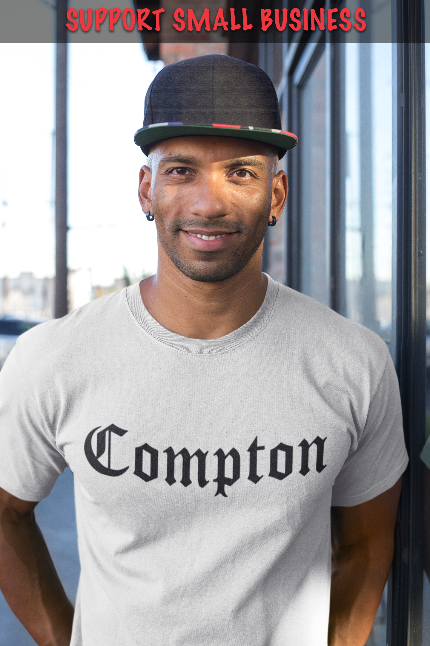 ShirtBANC City of Compton California Mens Shirt, Cali True West, S-3XL