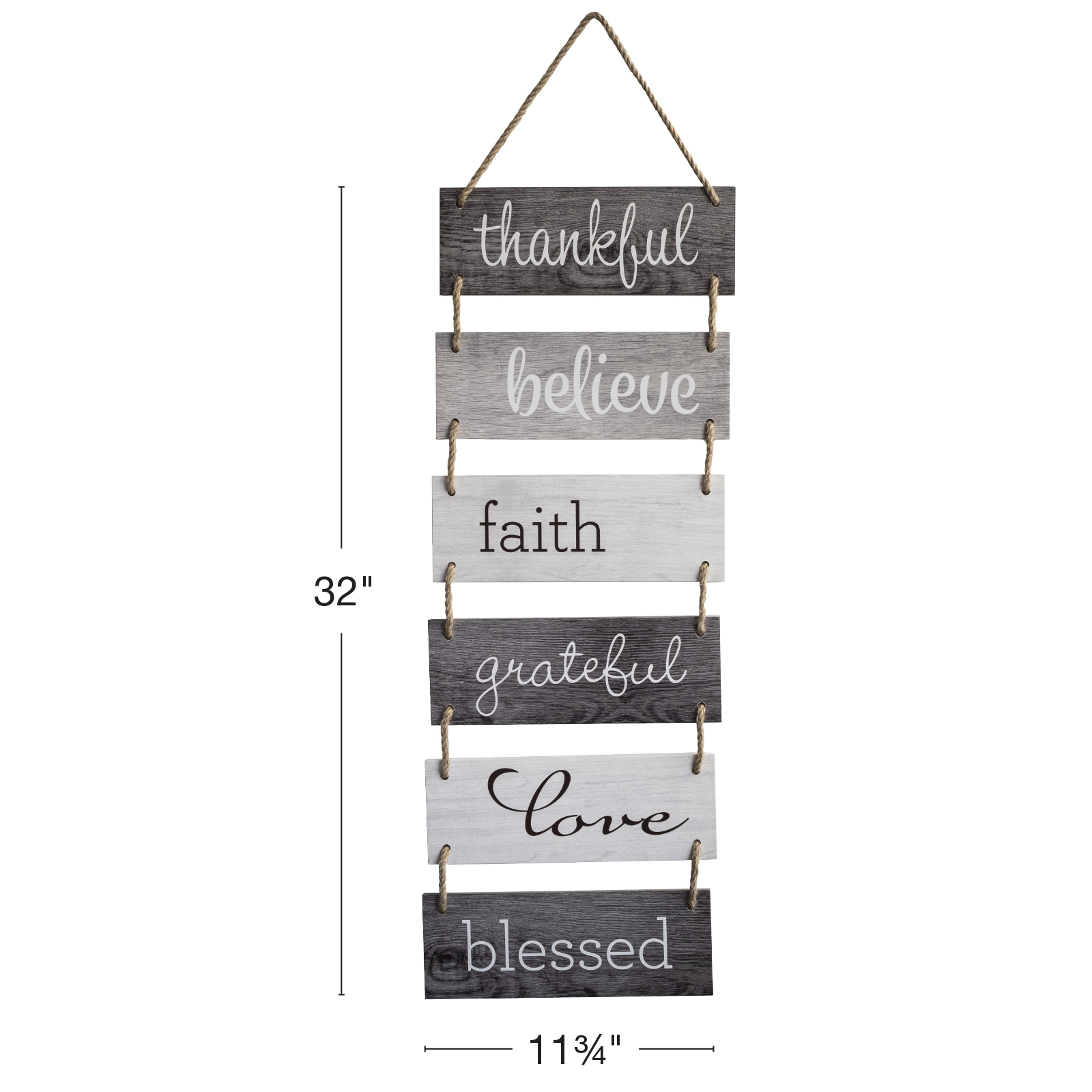 Thankful Large Version Wooden Sign
