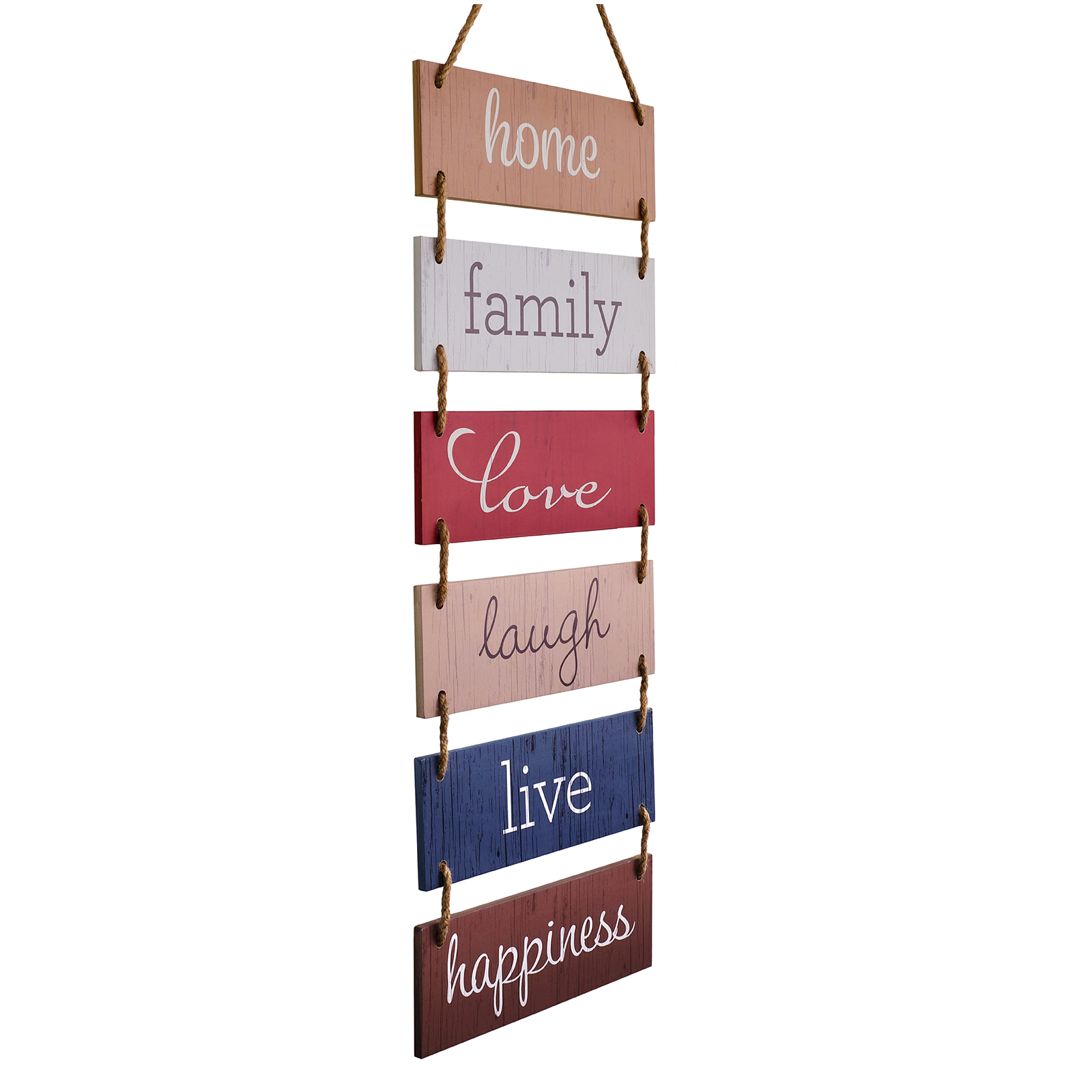 Large Hanging Wall Sign 11.75" x 32" Rustic Wooden Decor Blessed Theme 