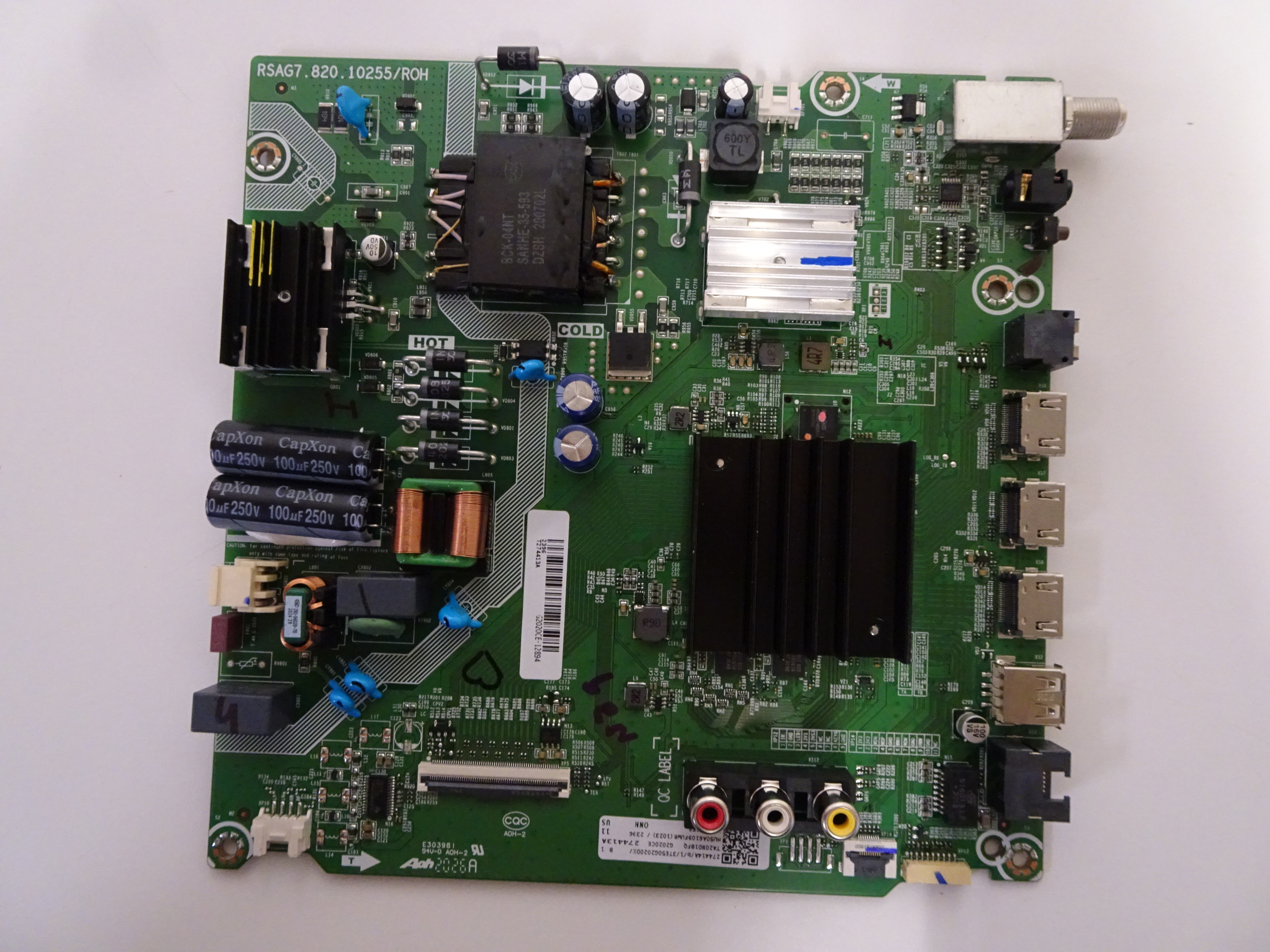 Onn 100021258 Main Board (274413A, RSAG7.820.10255/ROH) 274414A | eBay