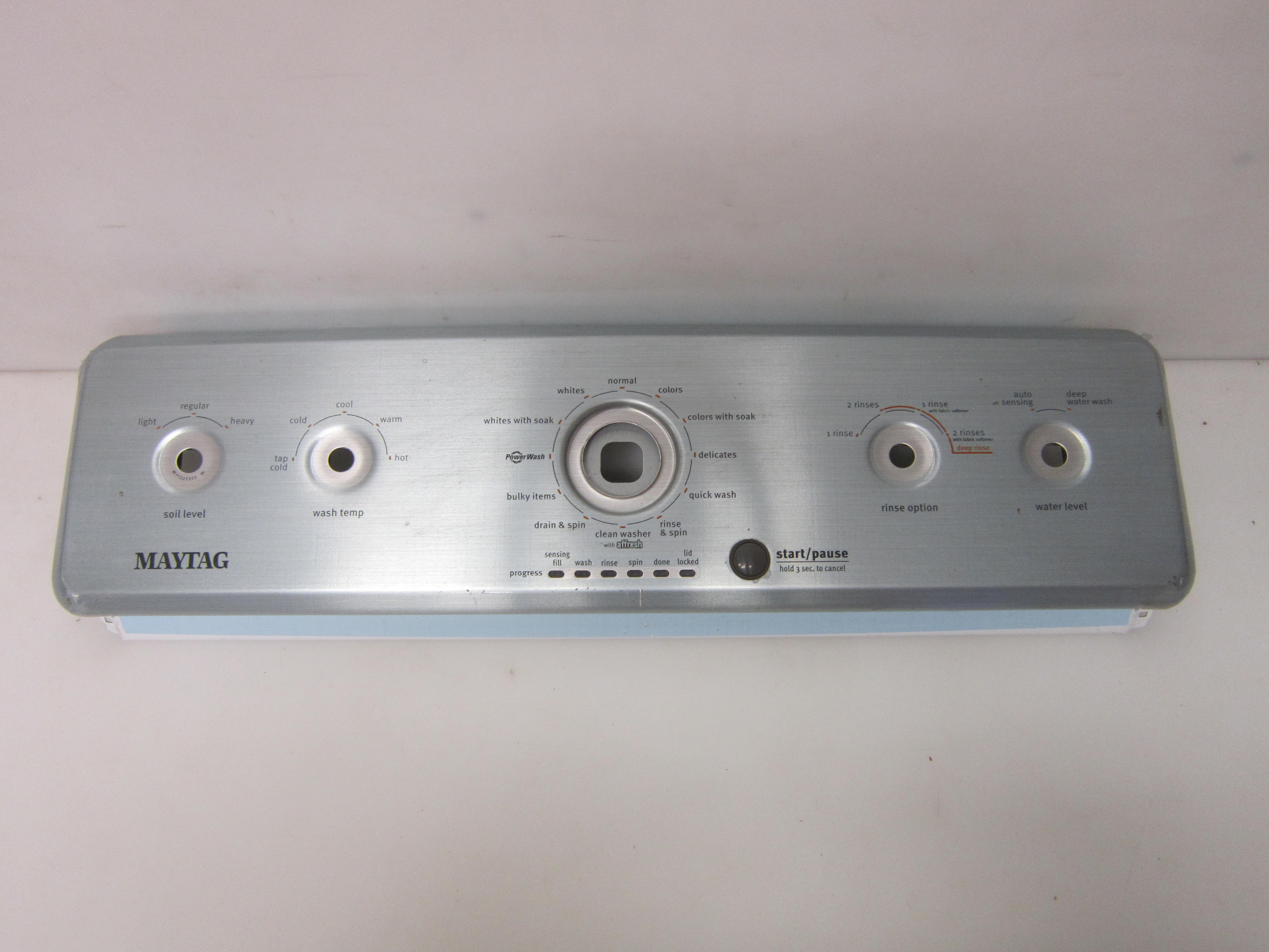 Maytag MVWC465HW2 Washer Control Panel Assembly (W11227377