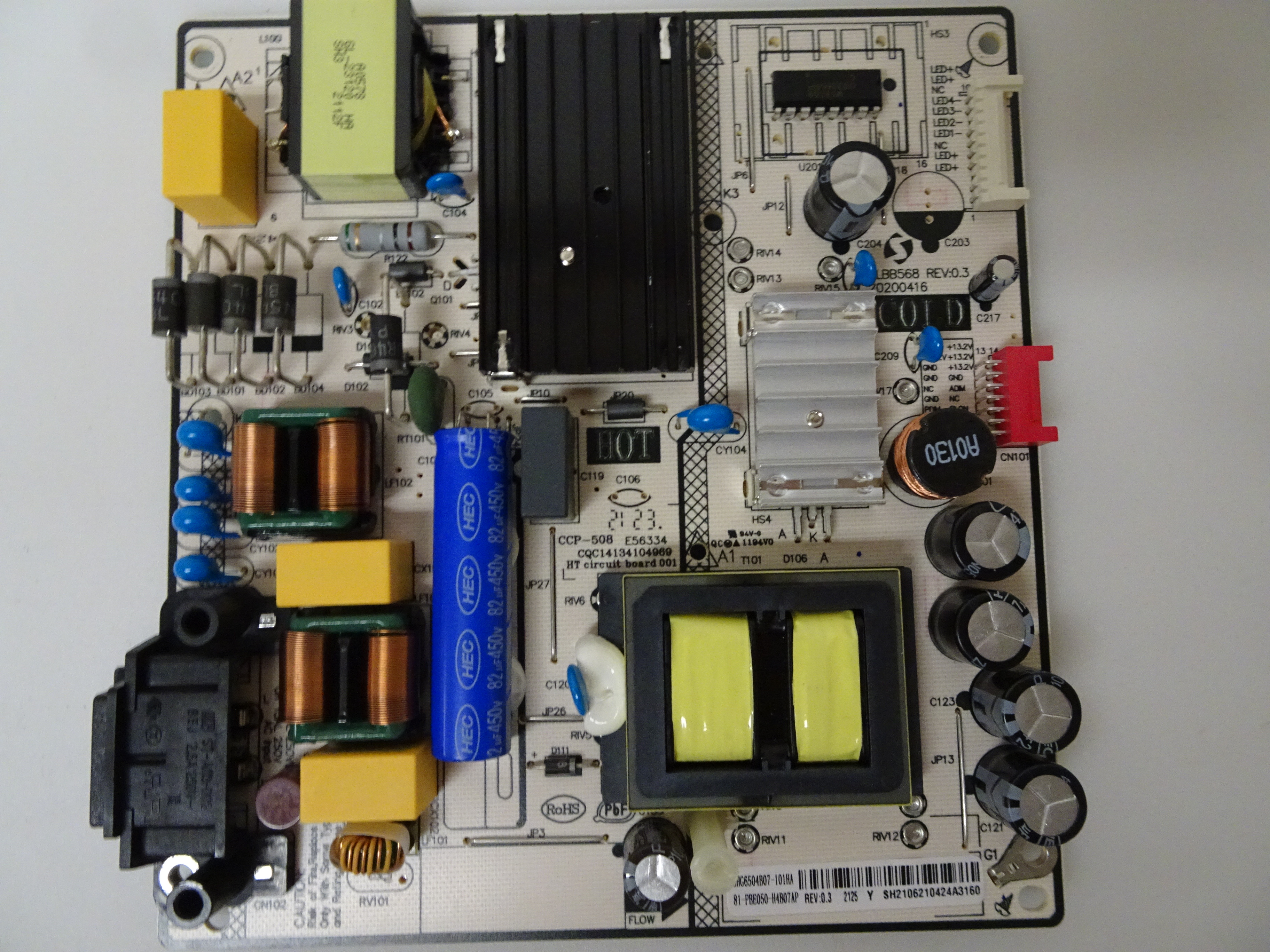 LG LED TV コンポネント LG 50UP7000PUA.CUSYLH Power Board 81-PBE050-H4B07AP