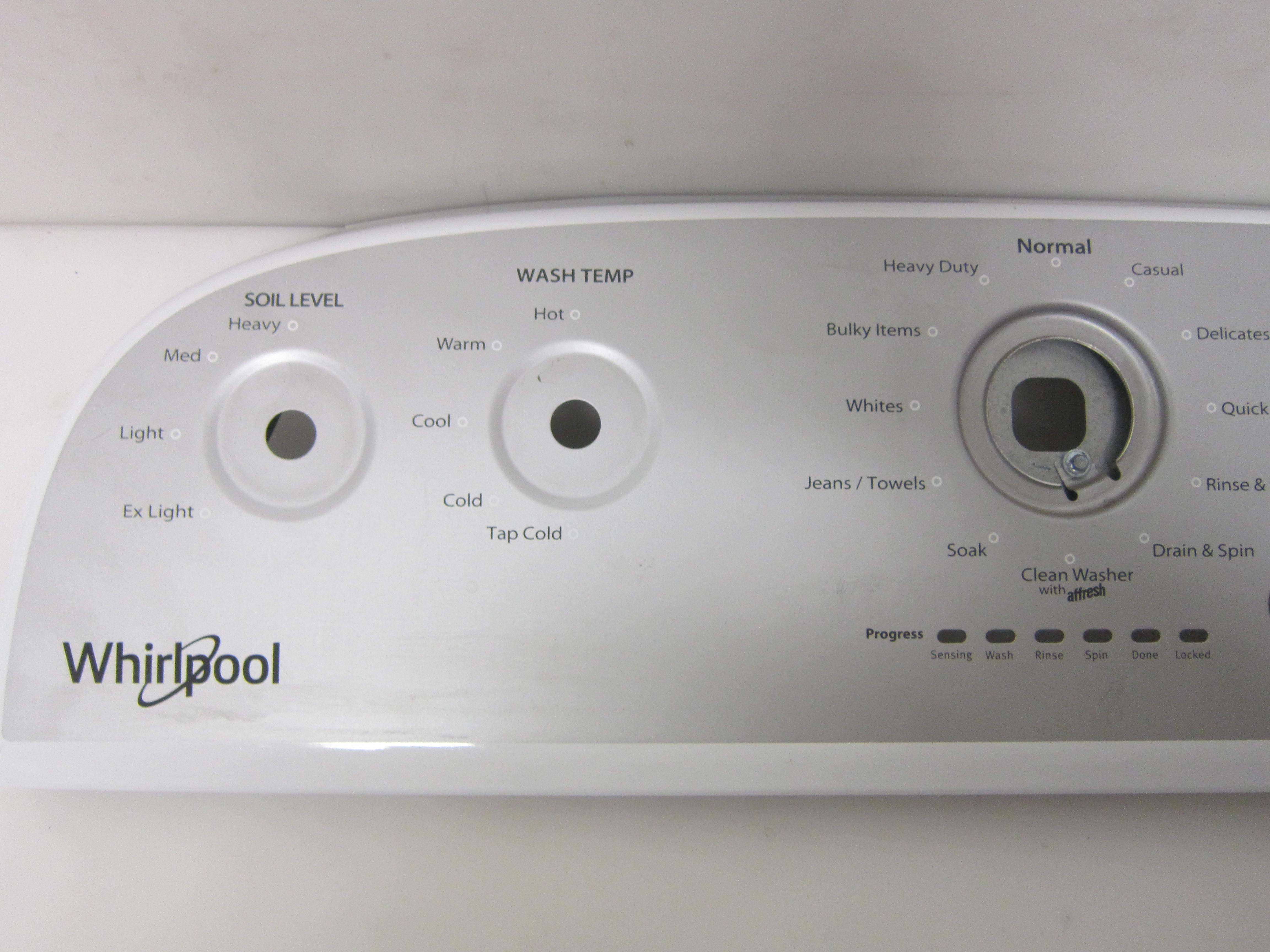 Whirlpool WTW5005KW0 Washer Control Panel Assembly W11404242