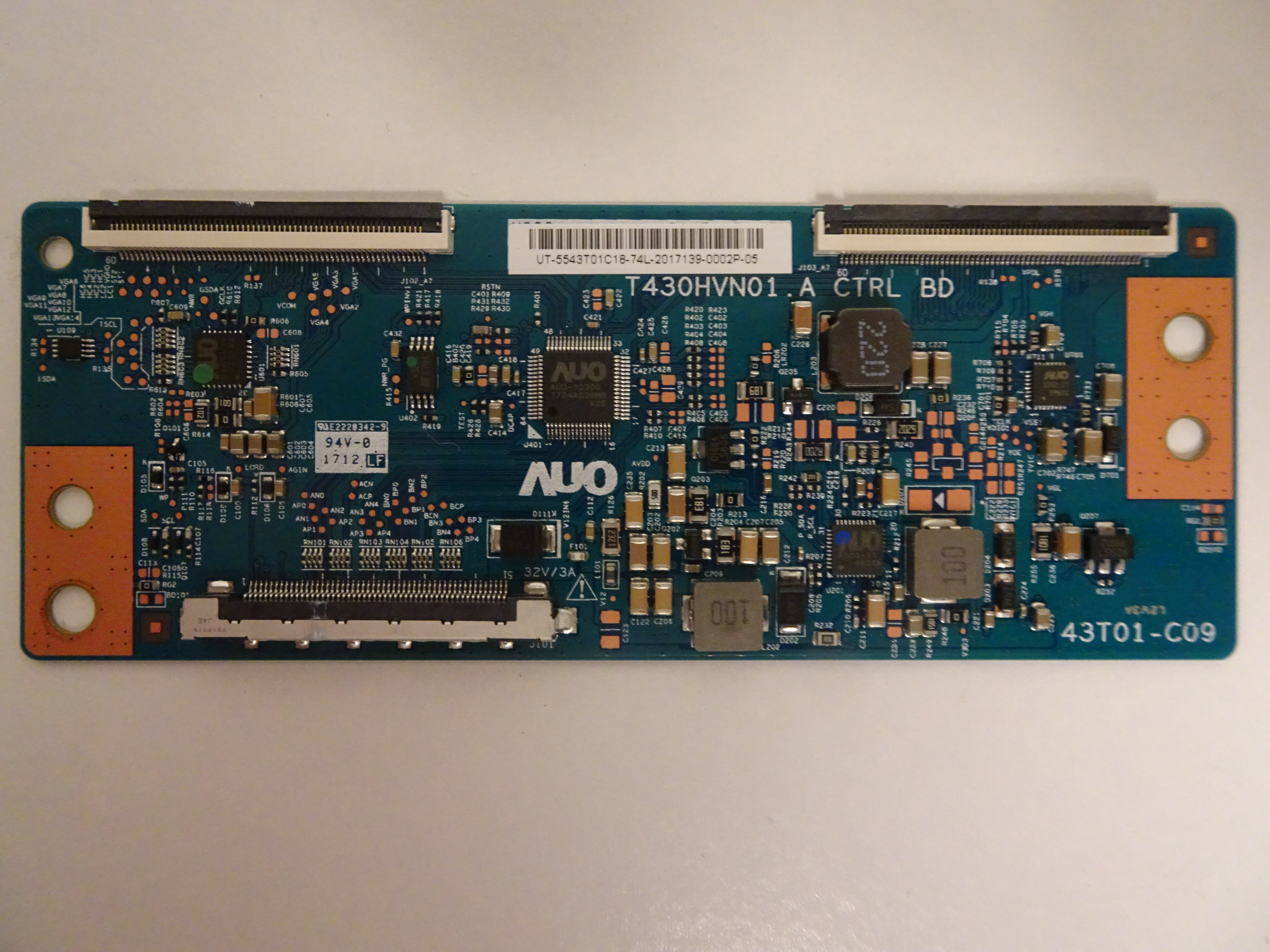 55.43T01.C25 T430HVN01.0 T-Con Board Compatible for Vizio D43F-E1 