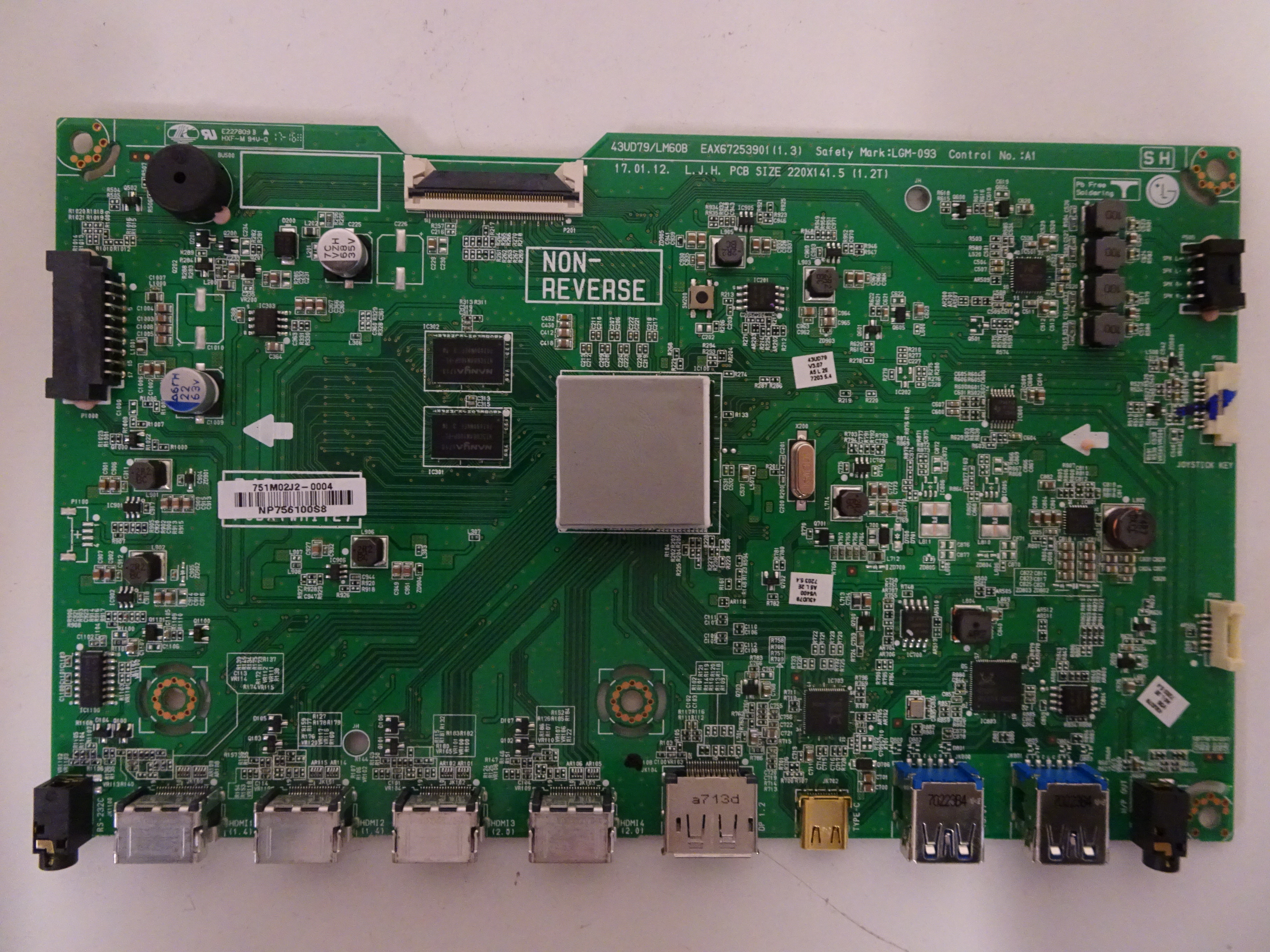 LG 43UM79-B Main Board (43UD79/LM60B) EAX67253901 | eBay