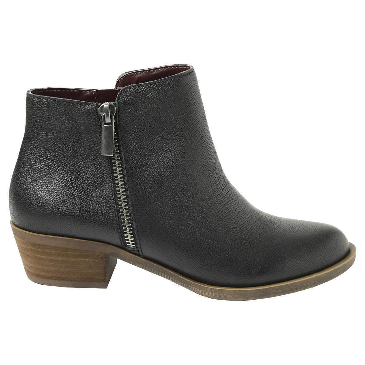 black leather ankle boots size 4