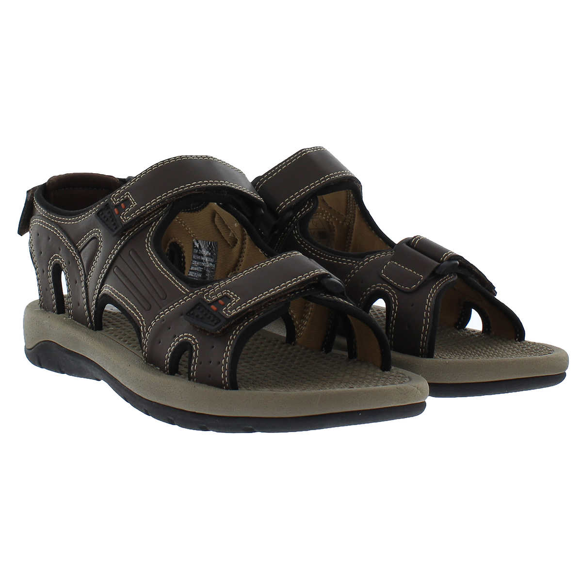 Khombu Noah Men's Comfort Hiking and Water Sandals Brown Tan (Select