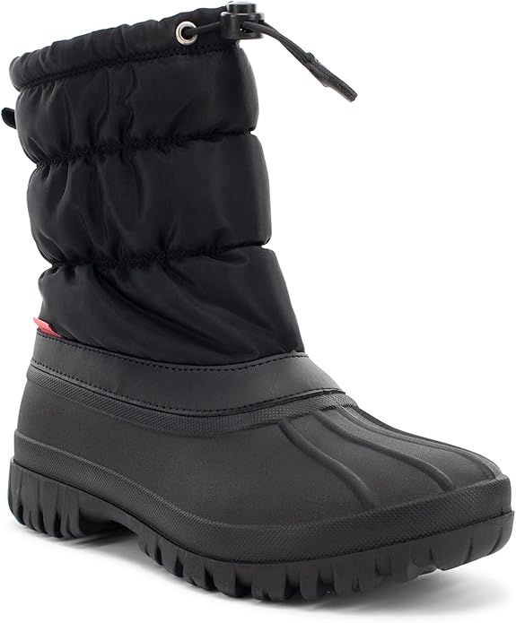 Chooka Women's Nylon Mid-Calf Winter Snow Boot | Outdoor Cold Weather Faux Fur - Picture 2 of 7