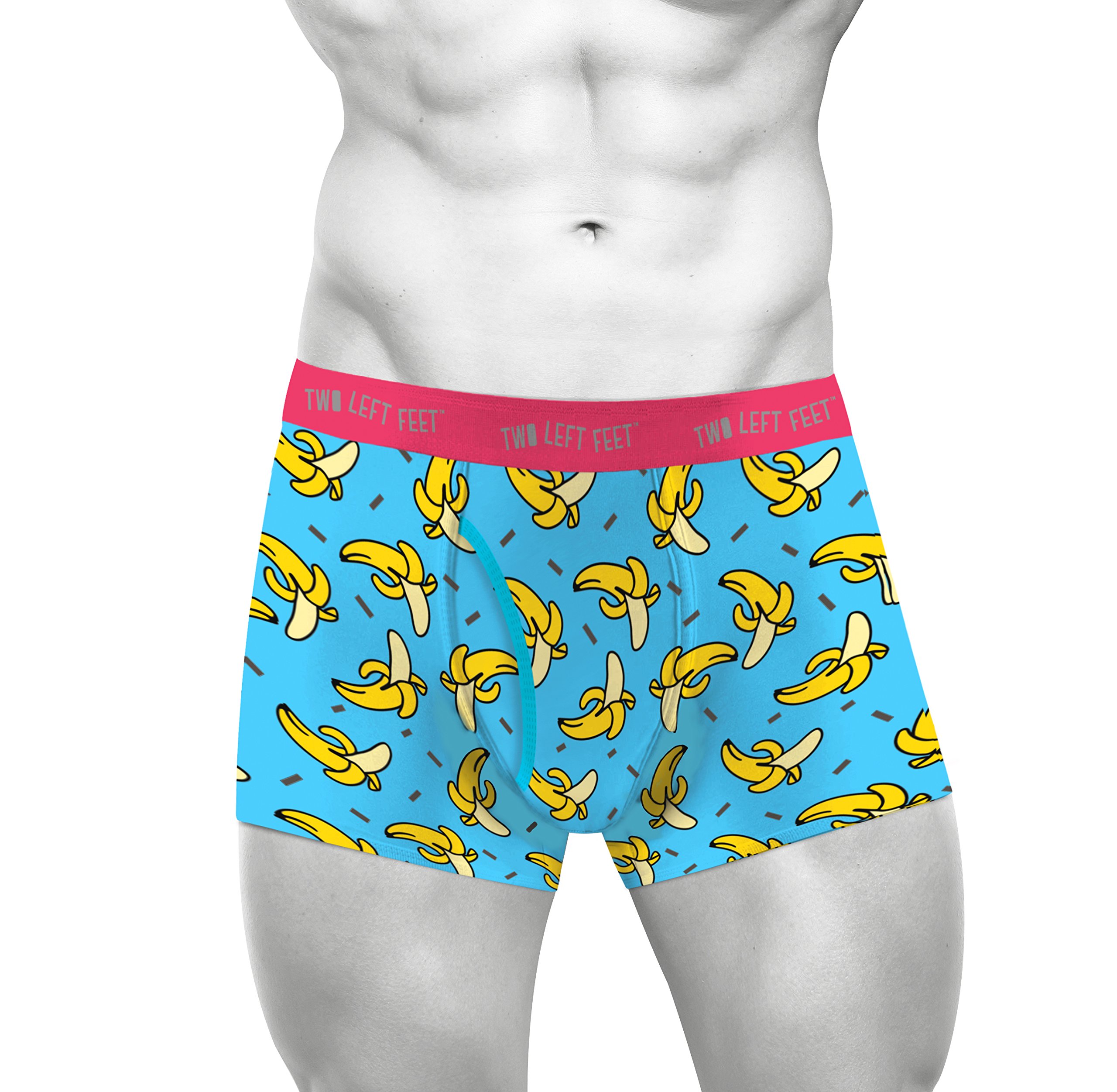 Two Left Feet Comic Print Men's Trunk Boxer Brief Underwear Yellow | eBay