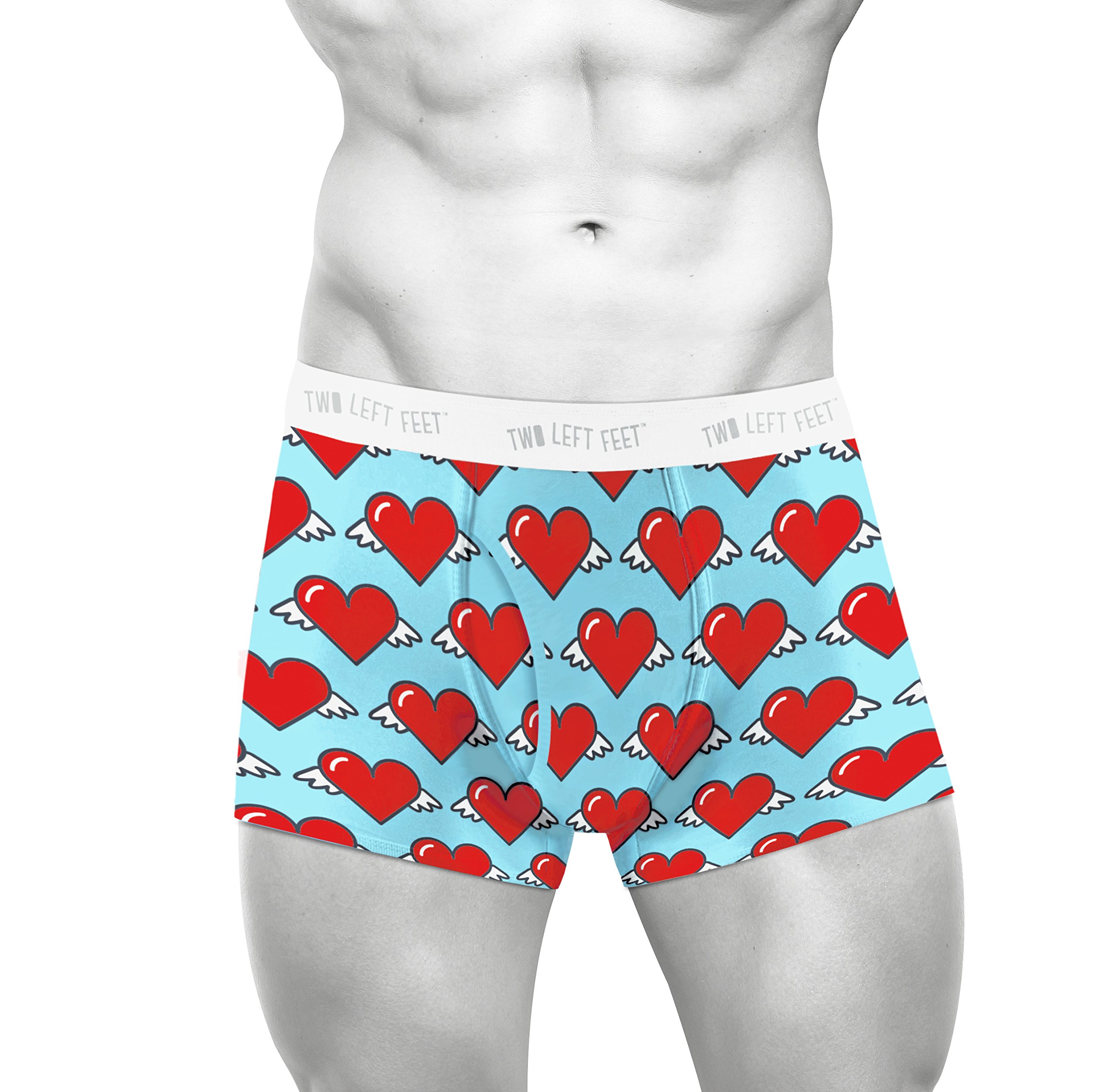 Two Left Feet Comic Print Men's Trunk Boxer Brief Underwear Yellow | eBay