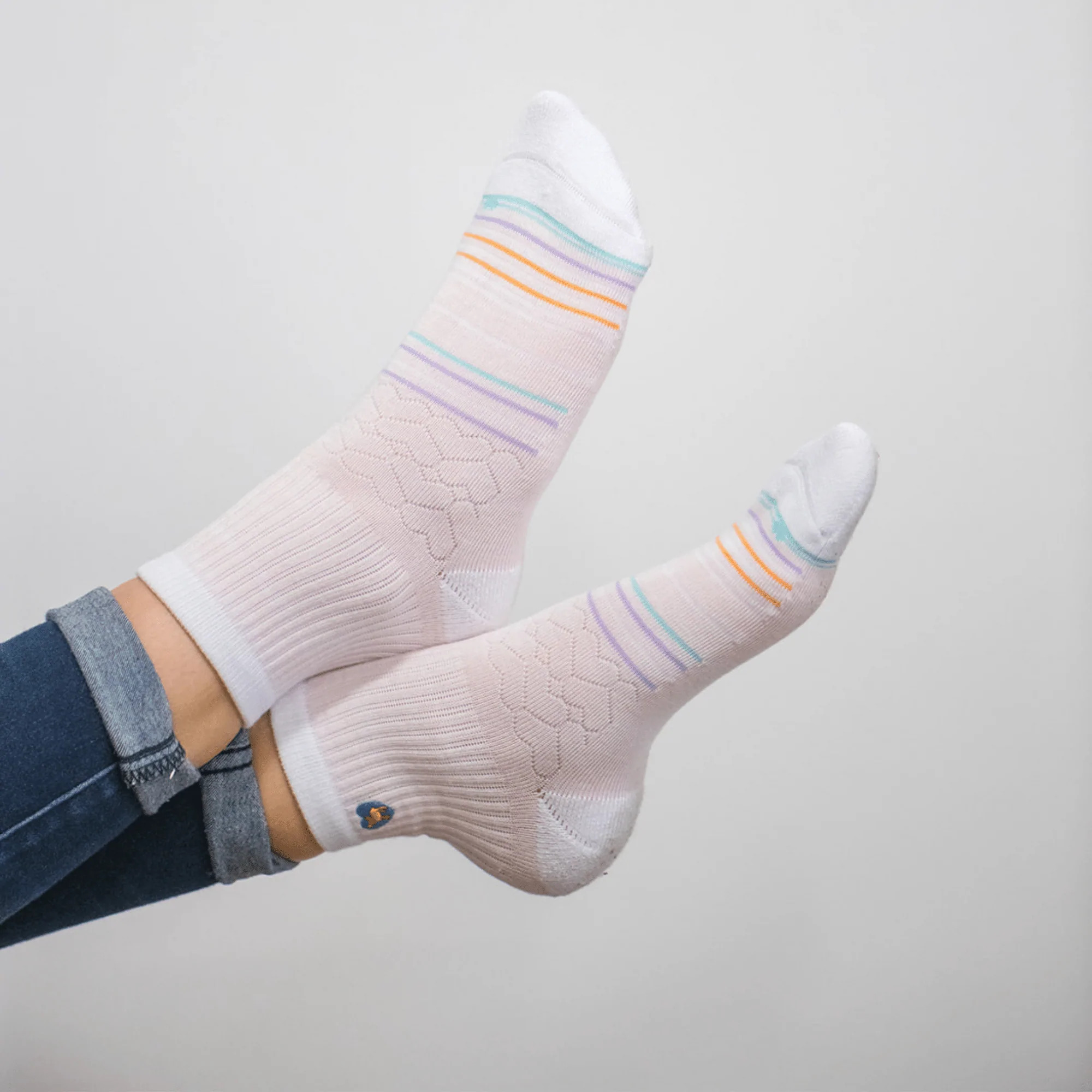 Pudus Bamboo Everyday Quarter Crew Socks | Moisture Wicking | Breathable |