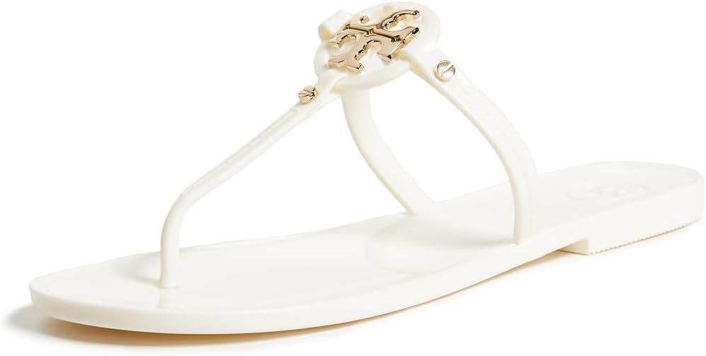 PANTOFOLA D’ORO Sandali infradito donna Tory Burch pelle di vitello metallo mugnaio