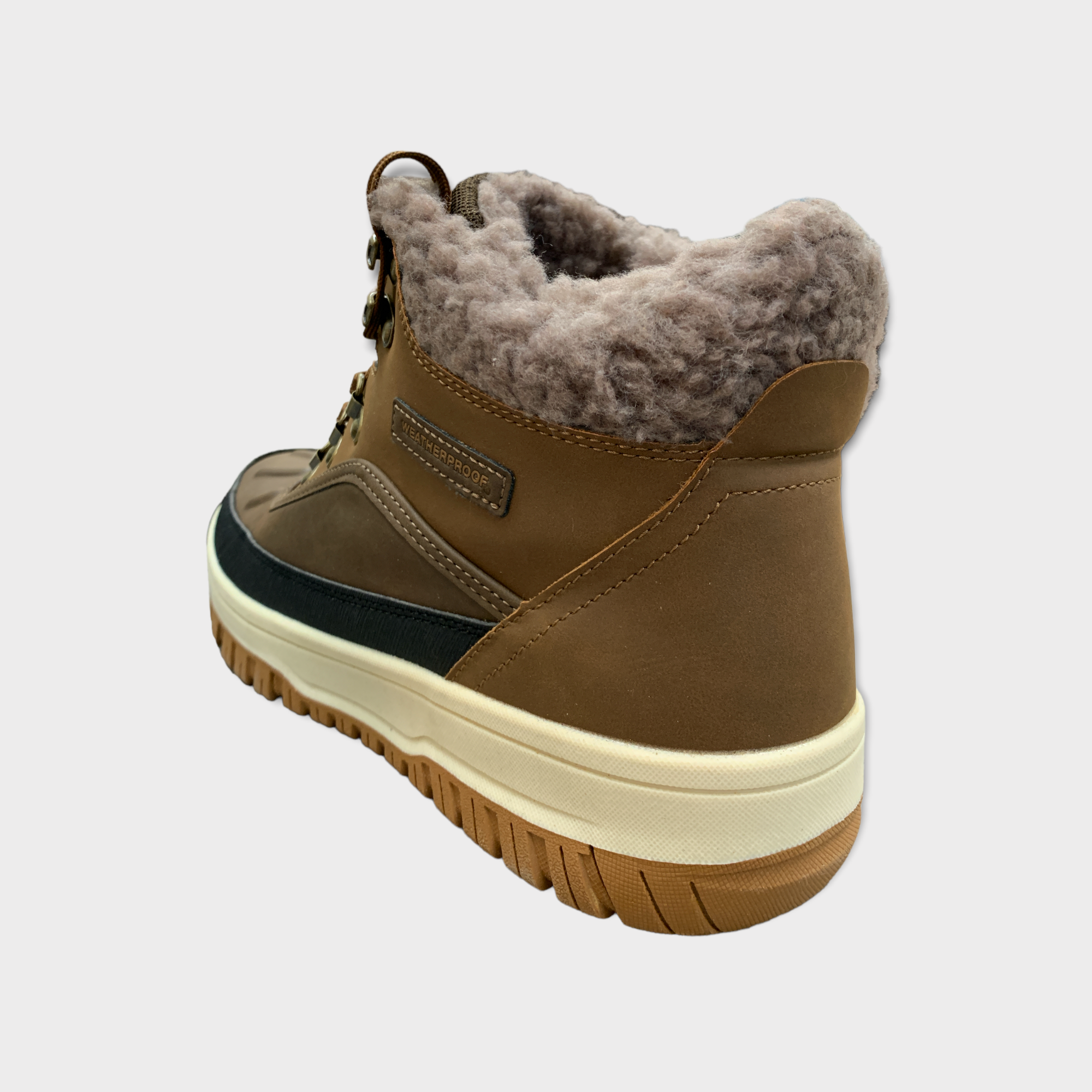 Weatherproof Men's Slope Size 11 Lace-Up Sneaker Boot Brown