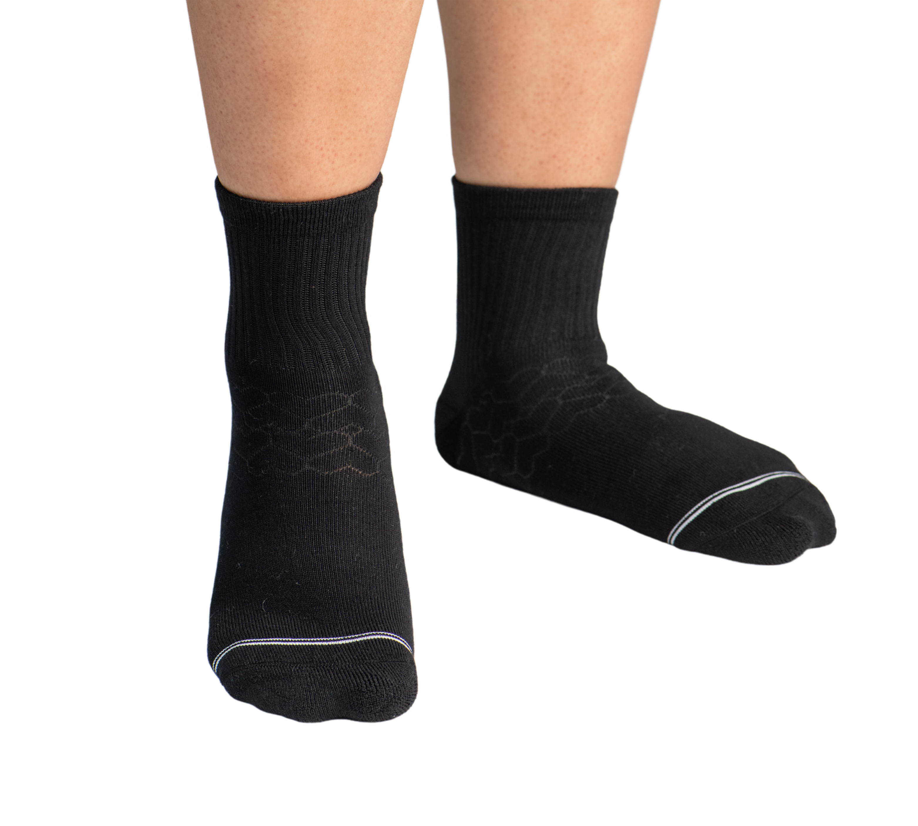 Pudus Bamboo Everyday Quarter Crew Socks | Moisture Wicking | Breathable |